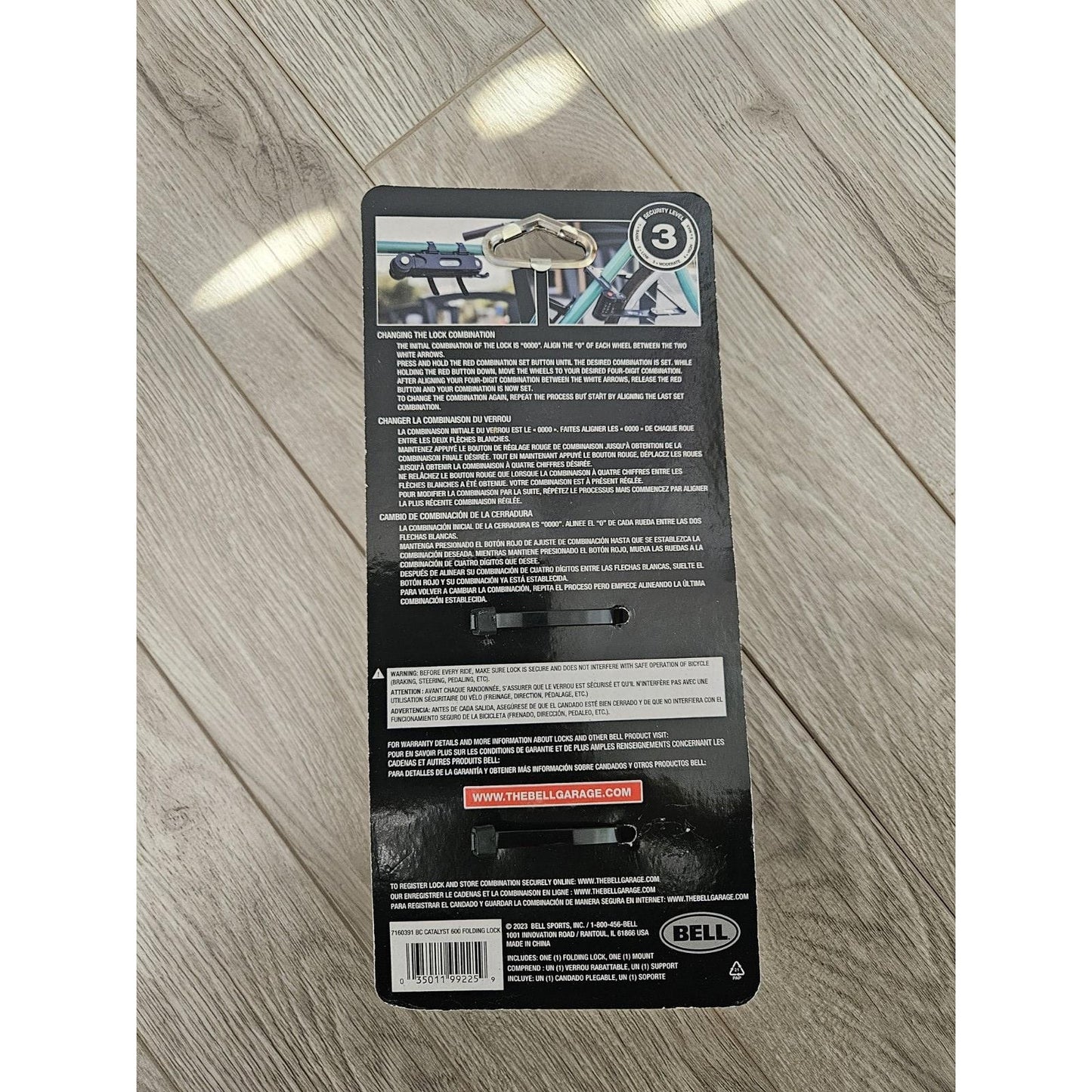 Bell - Catalyst 600 Folding Lock for Bike and Scooter - Black