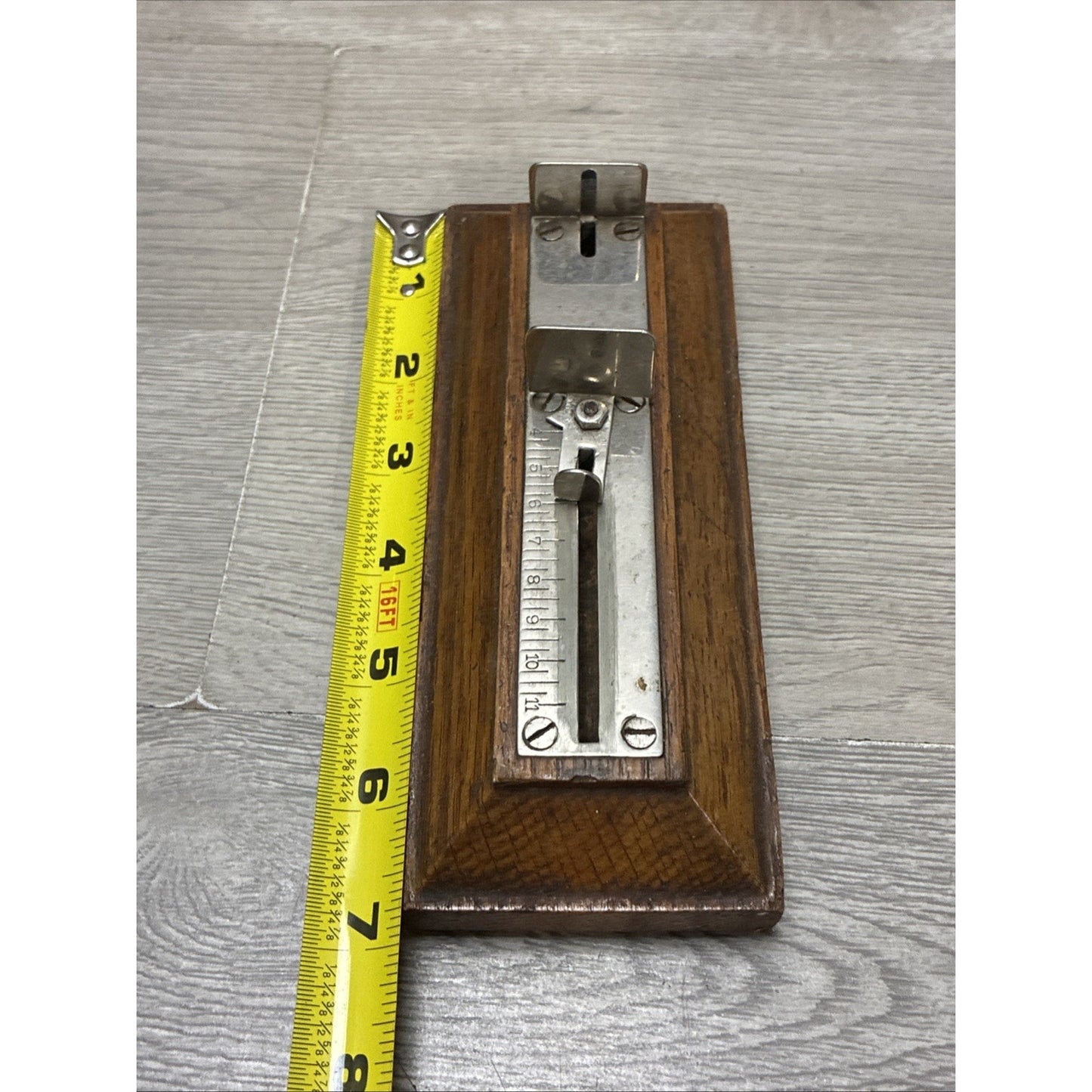 Primitive Retail Store Hand Measuring Glove? Device W/ Instructions On Back