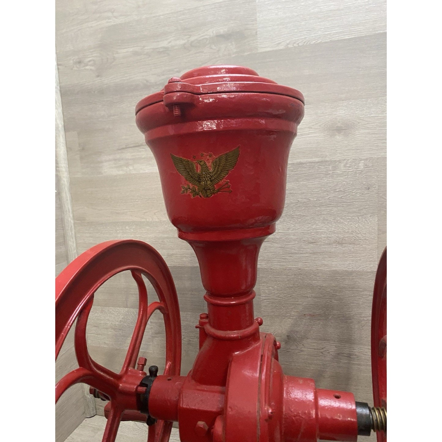 ANTIQUE FAIRBANKS MORSE & CO COFFEE GRINDER 1887 LARGE 27" TALL CAST IRON #7