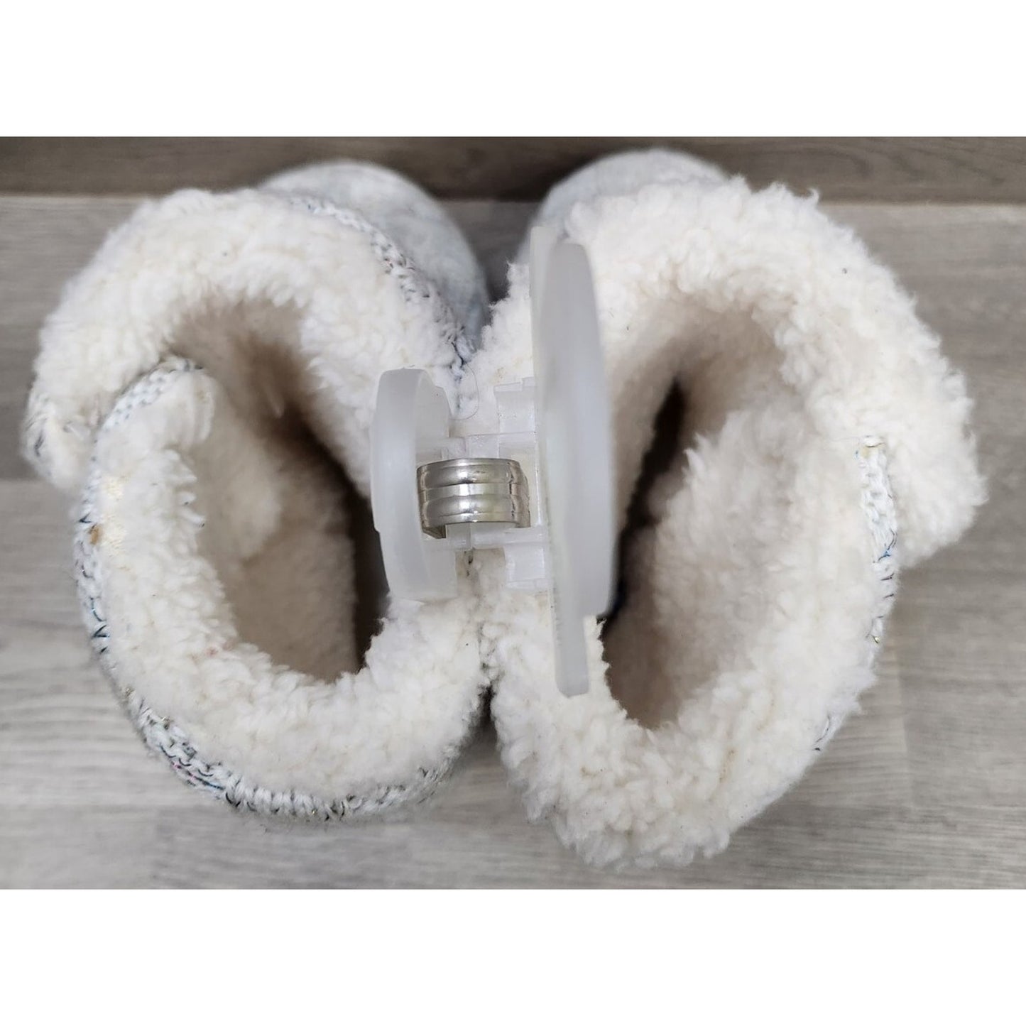 Capelli Kids Light Grey Faux Fur Boots