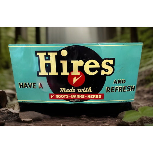 VINTAGE HIRES ROOTBEER ADVERTISING SIGN SODA 17.5x8.5
