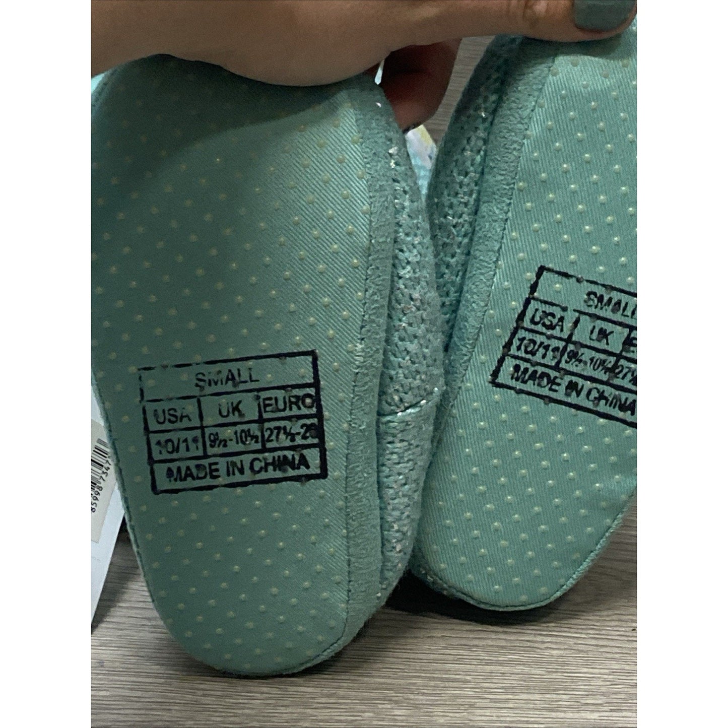 Faux Fur Capelli Kids Slipper Teal Boots Size Small