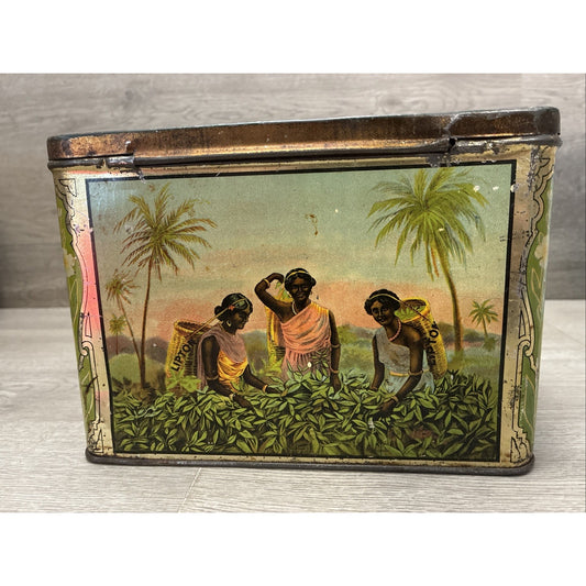 VINTAGE CIRCA 1930S THOMAS J. LIPTON CEYLON 3 LB. TEA TIN