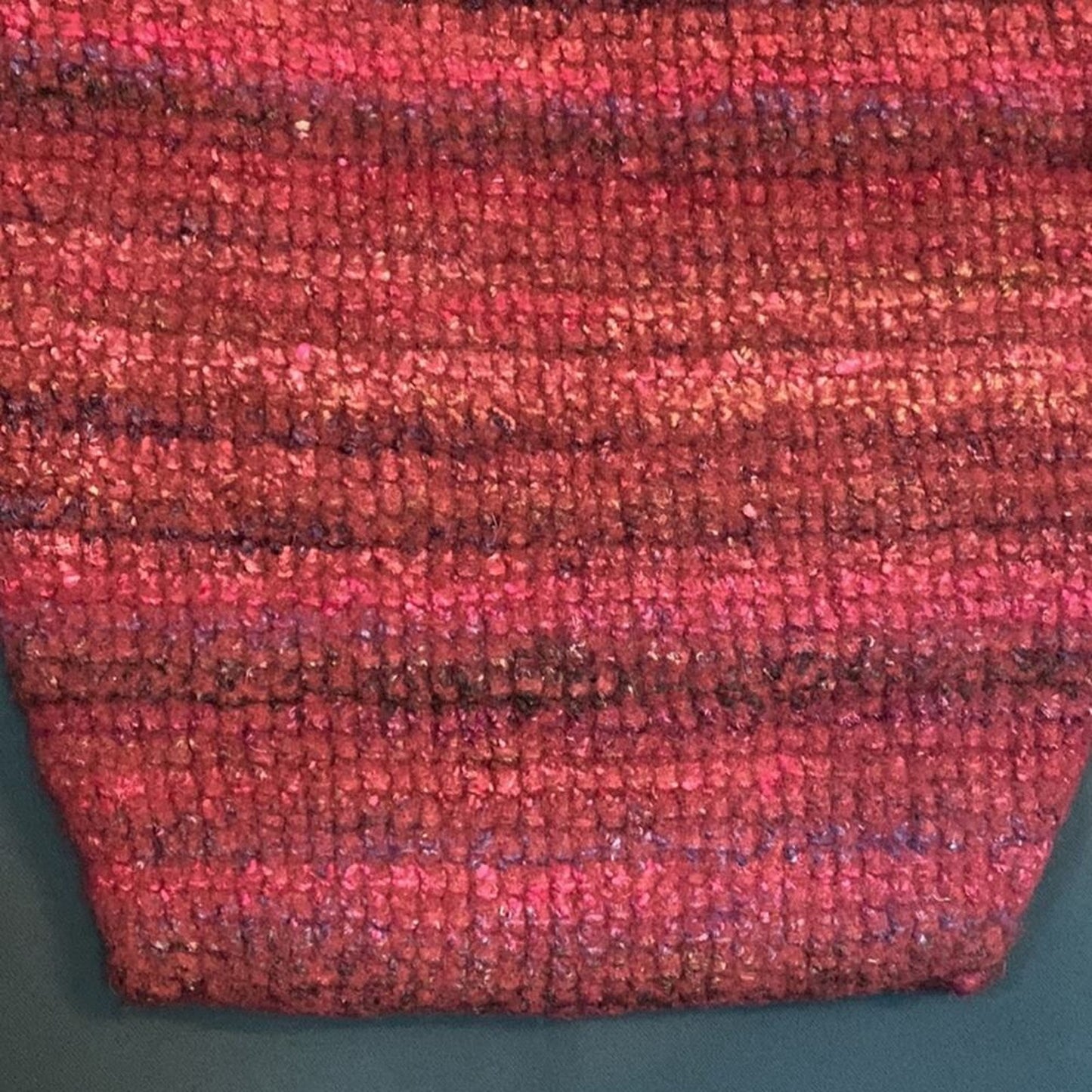 Handmade Pink Tote Bag Purse with Pewter Angel Accent