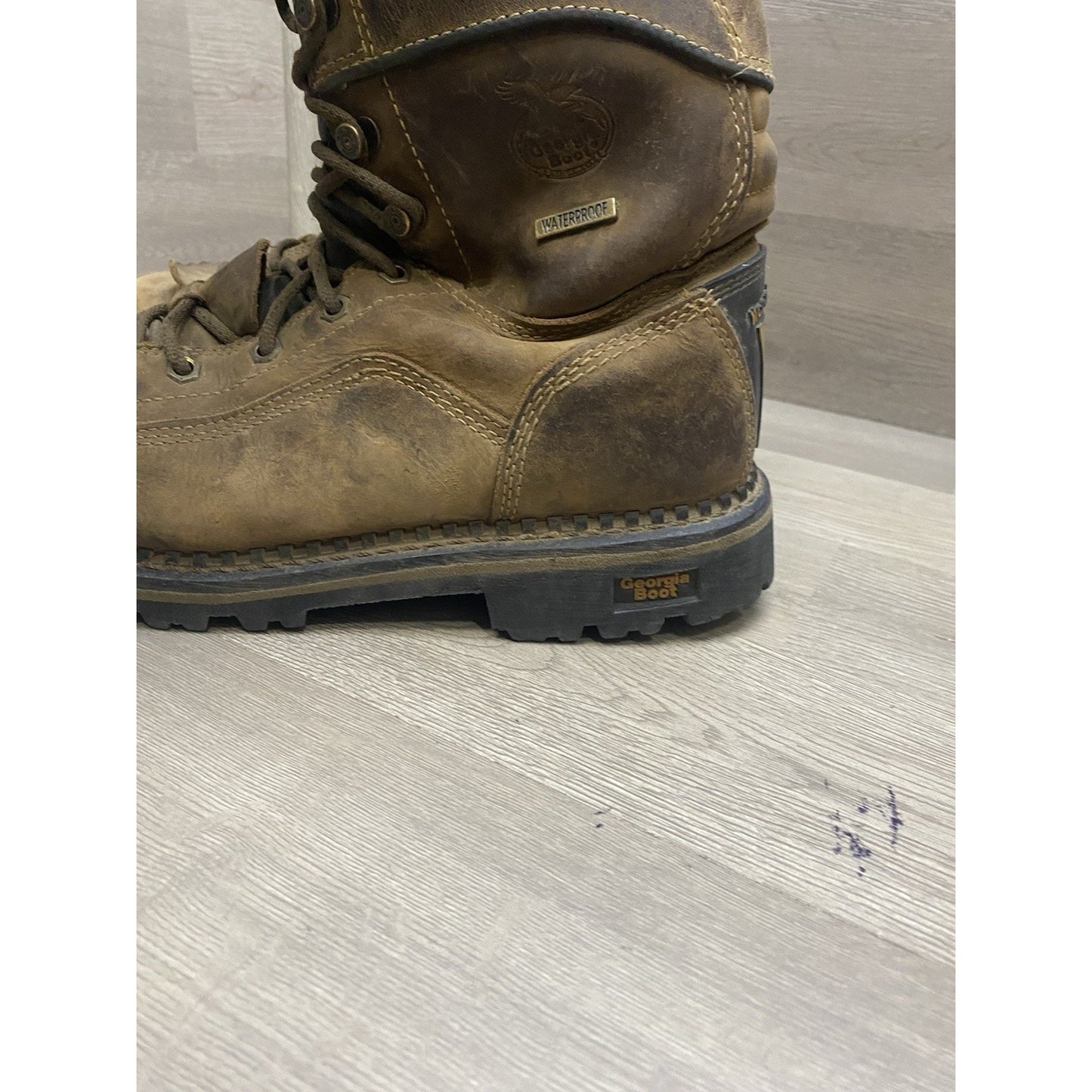 Georgia Boot Logger GB00472 Waterproof Low Heel Leather US Size 10.5 Used