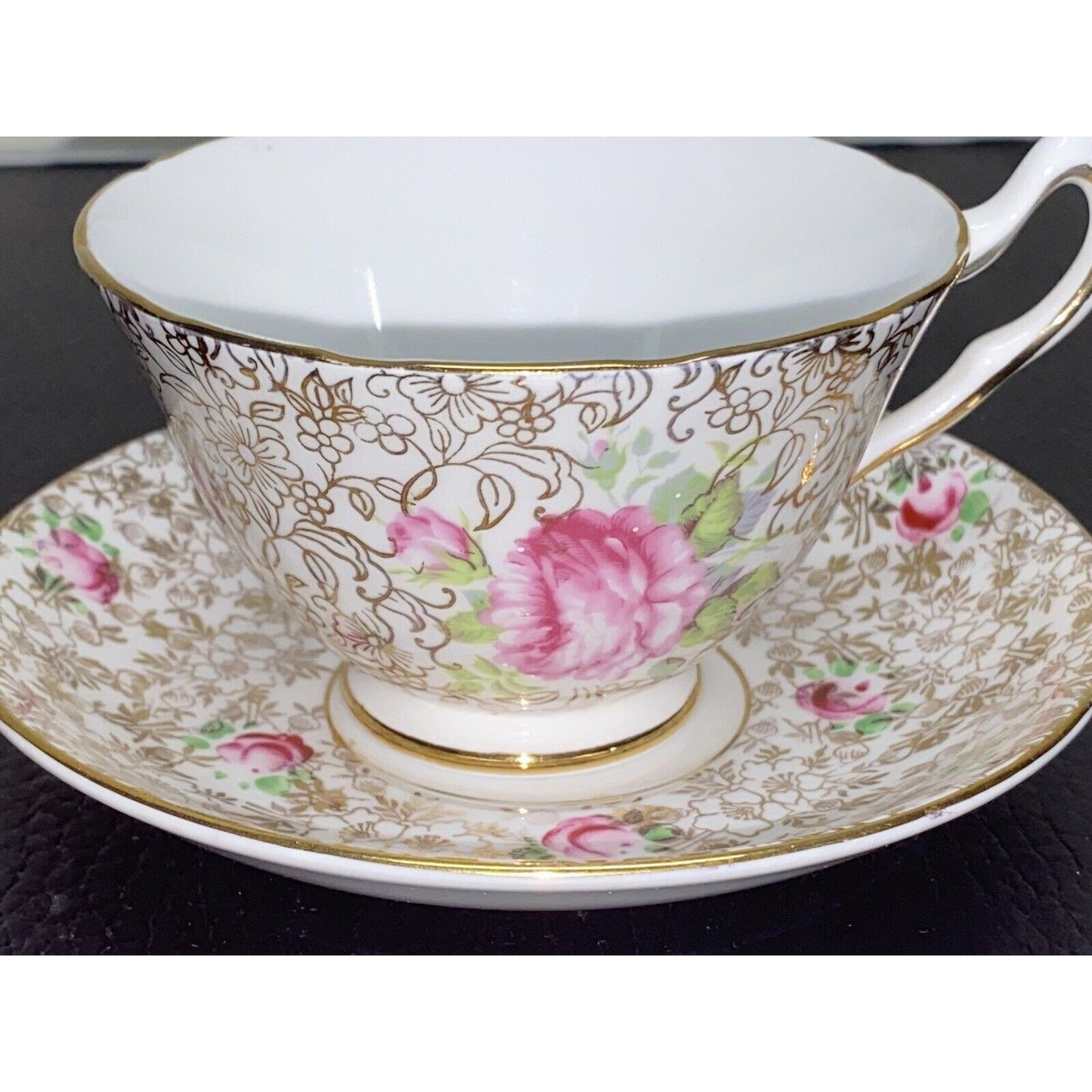 Collingswood Bone China England 417 Rose Teacup