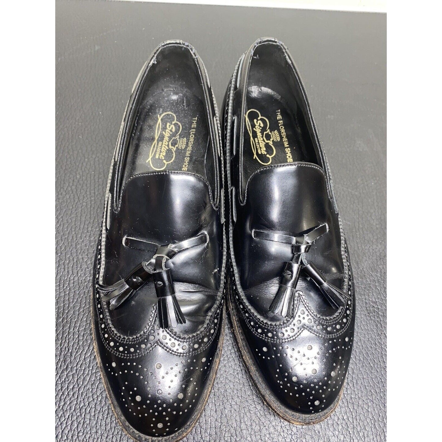 Florsheim Shoe Signature Collection Men’s Black Sz 8.5D Dress Shoes