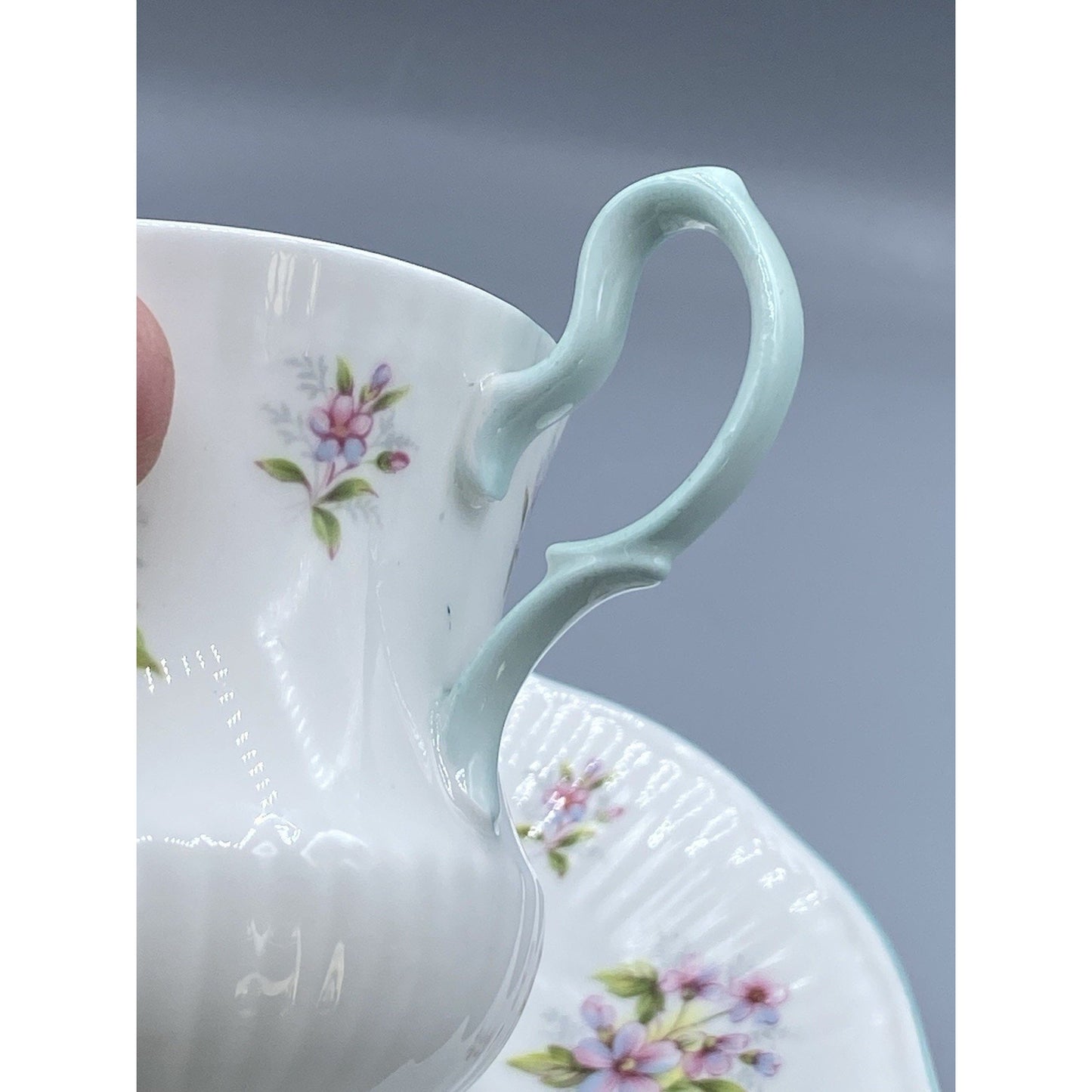 Royal Dover Teacup and Saucer, Floral Teacup