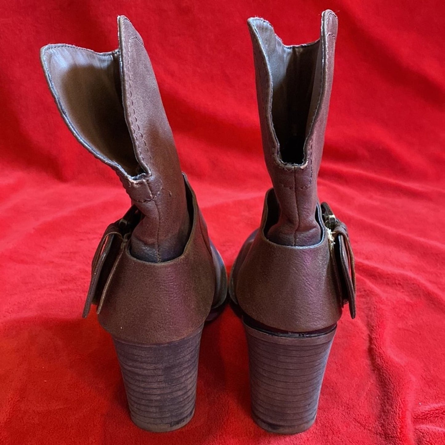 Rampage Ivette Brown Mid-Calf Heeled Boots