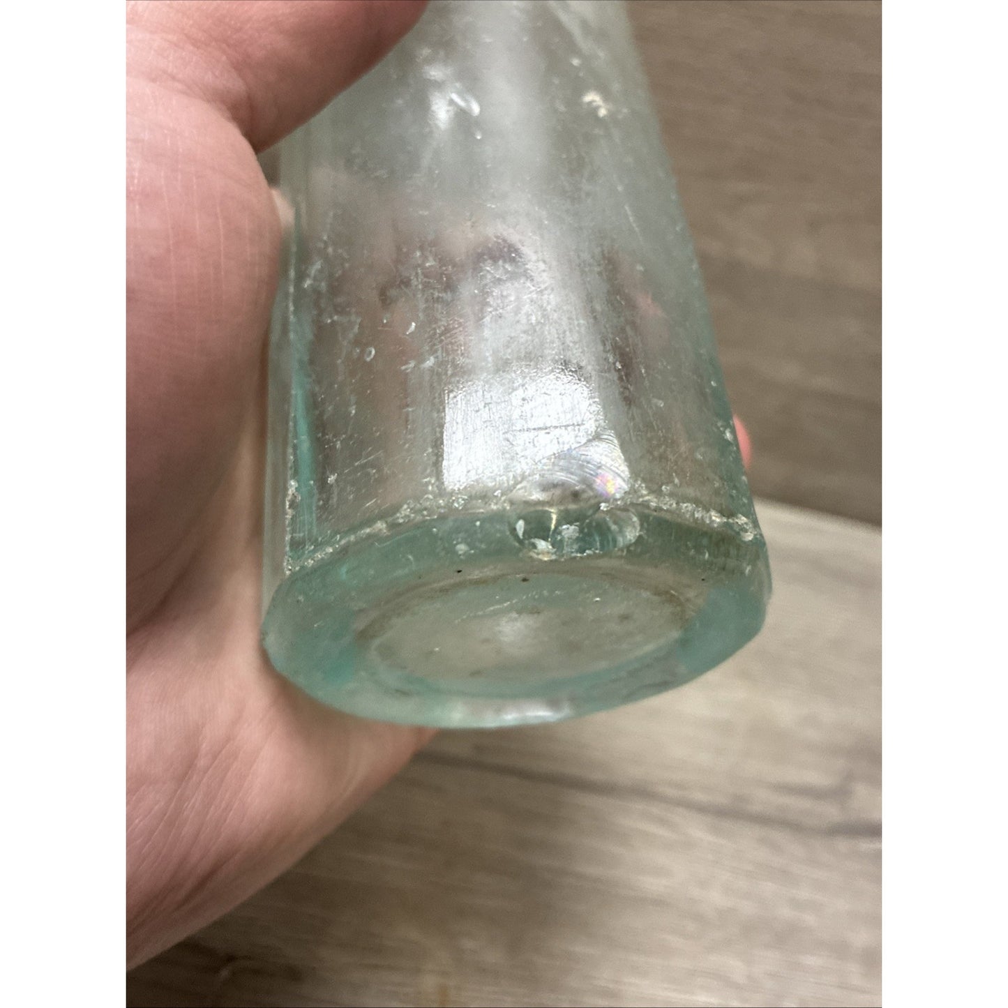 Antique Keenan Mfg Co Butte Montana Bottle Paneled 7.25” As Found! Blob Top
