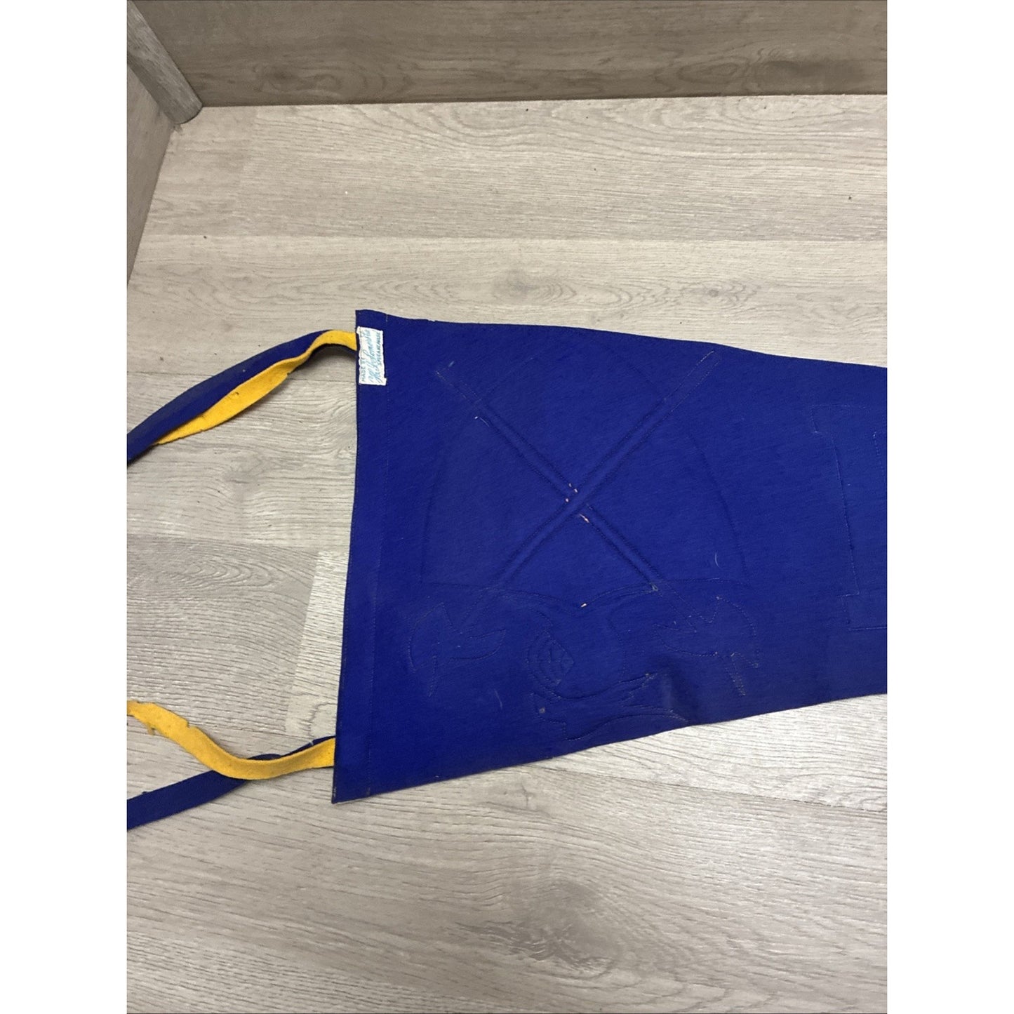 Antique Knights Of Pythias Pennant Tagged 29” Felt