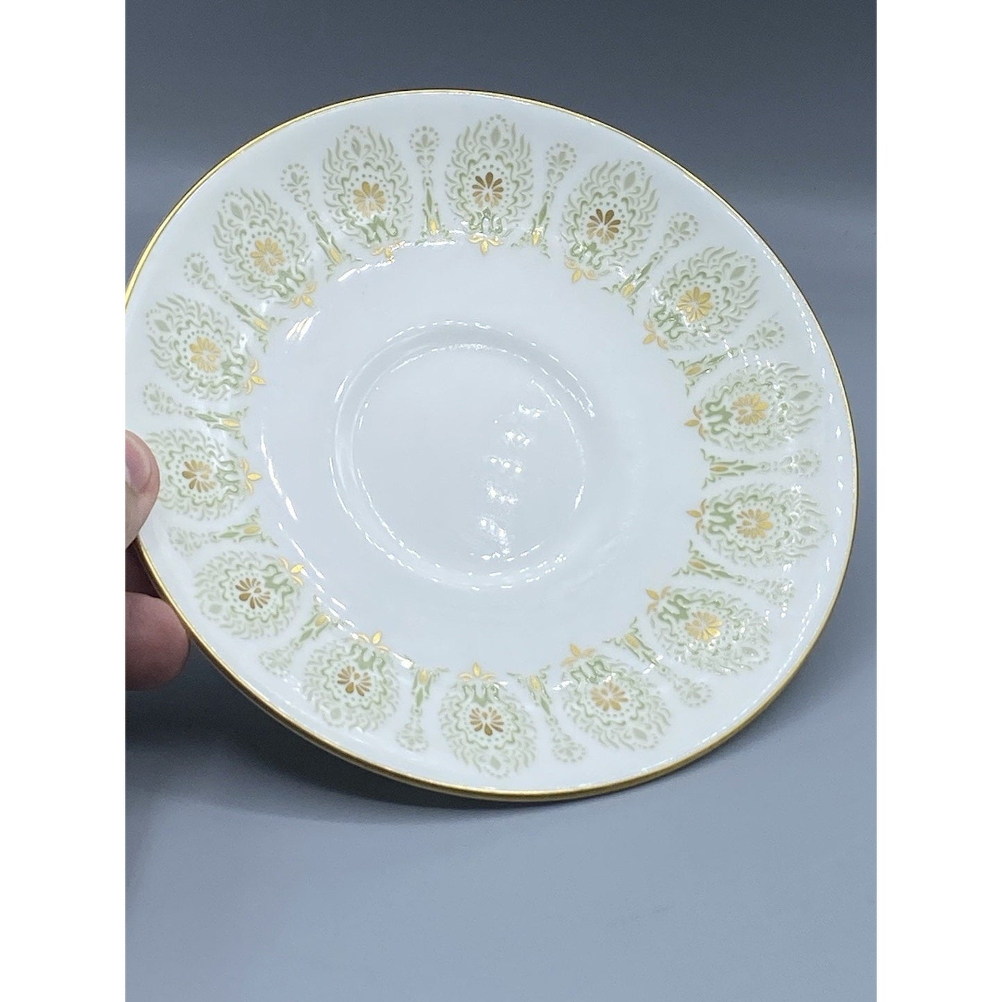 WEDGWOOD Green Medina Teacup & Saucer Set