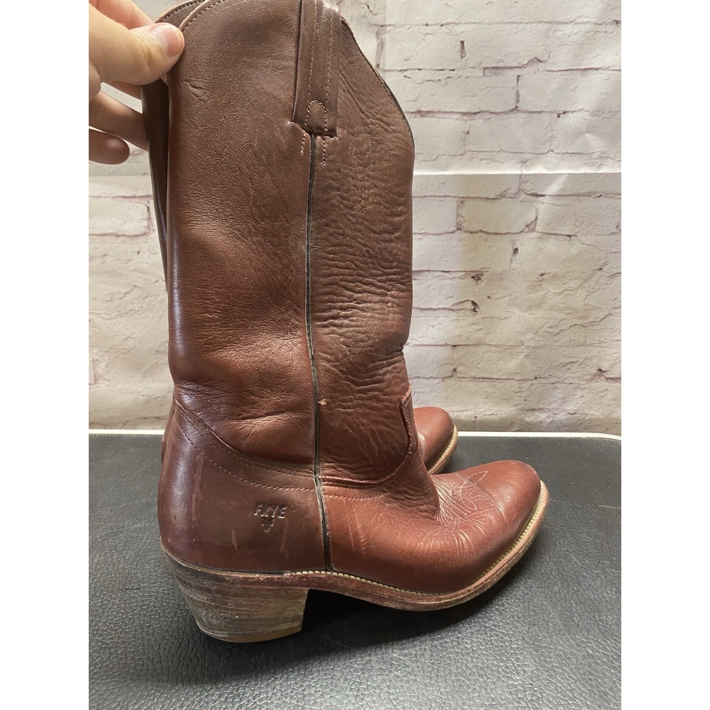 Vintage Frye Cowboy Boots Very Good Condition #2350 Made In USA 9.5D
