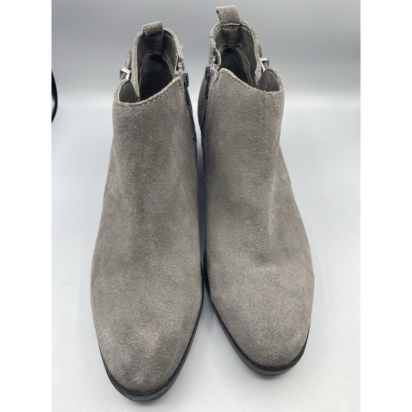 Sonoma Booties Kohls Zips Heel 9M Gray W/ Buckle