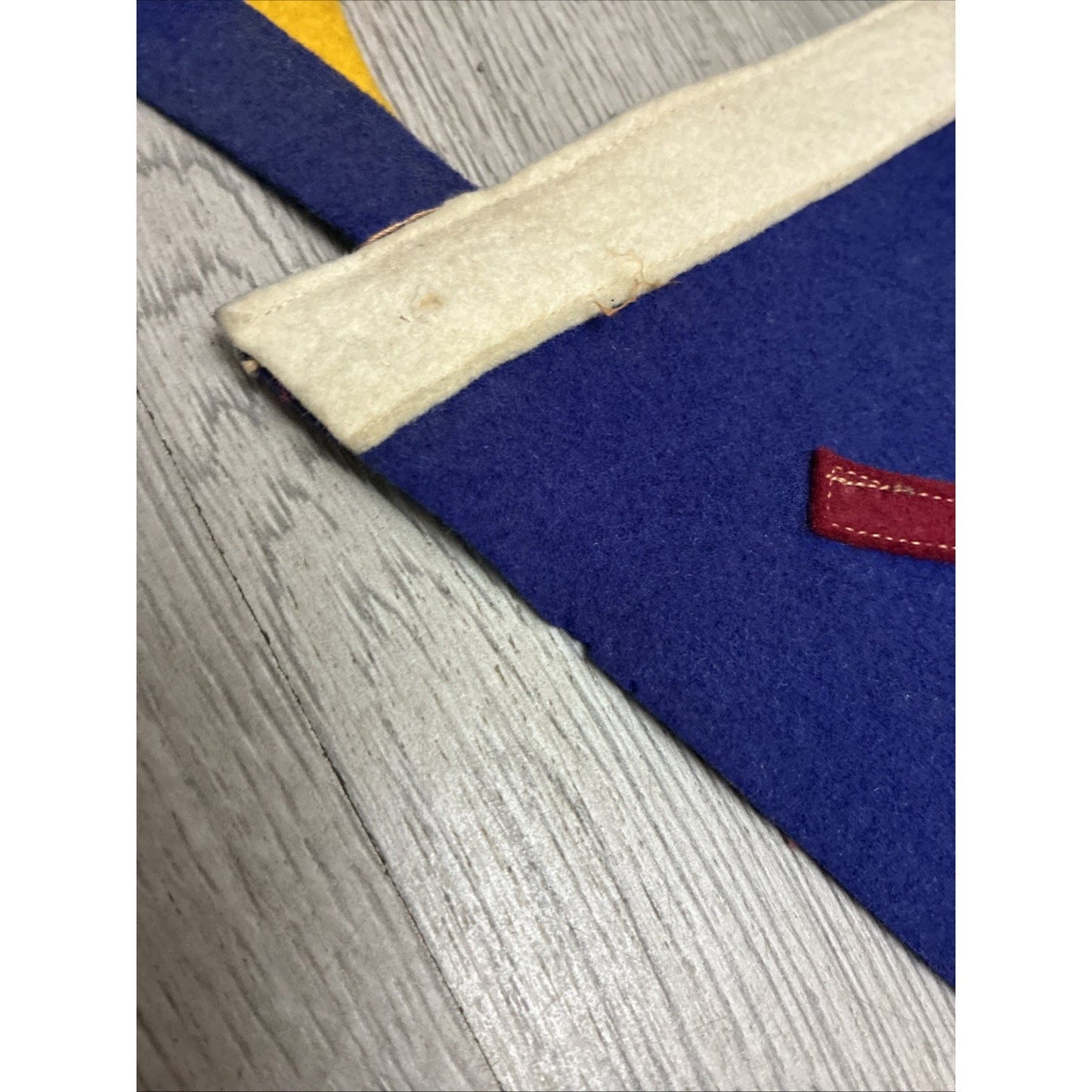 Antique Knights Of Pythias Pennant Tagged 29” Felt