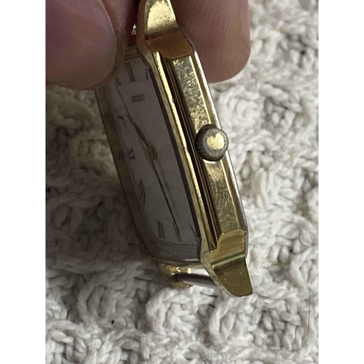 Vintage SEIKO Chariot 5P31-5190 Gold Men's Quartz Watch From JAPAN