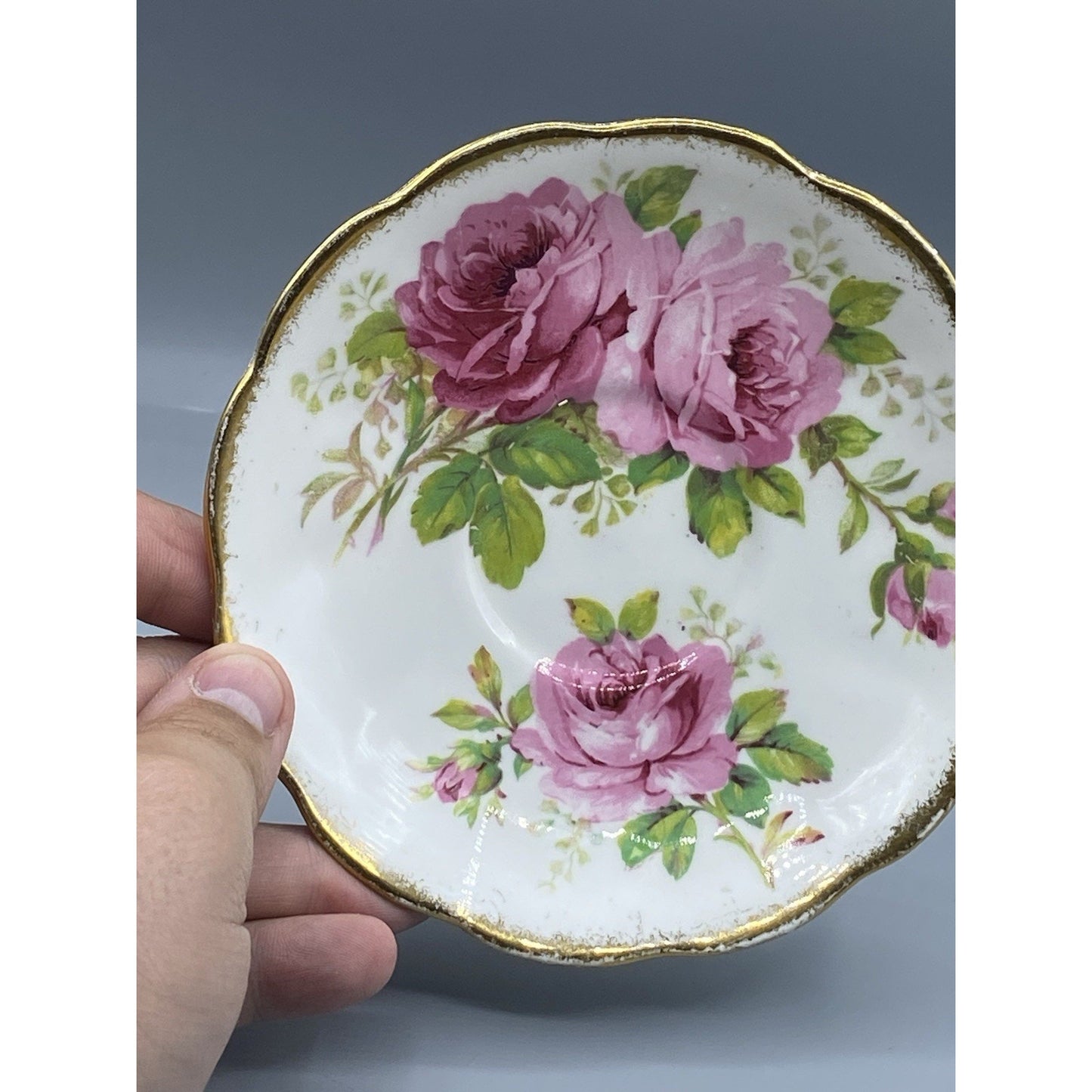 Royal Albert American Beauty Teacup and Saucer Pair
