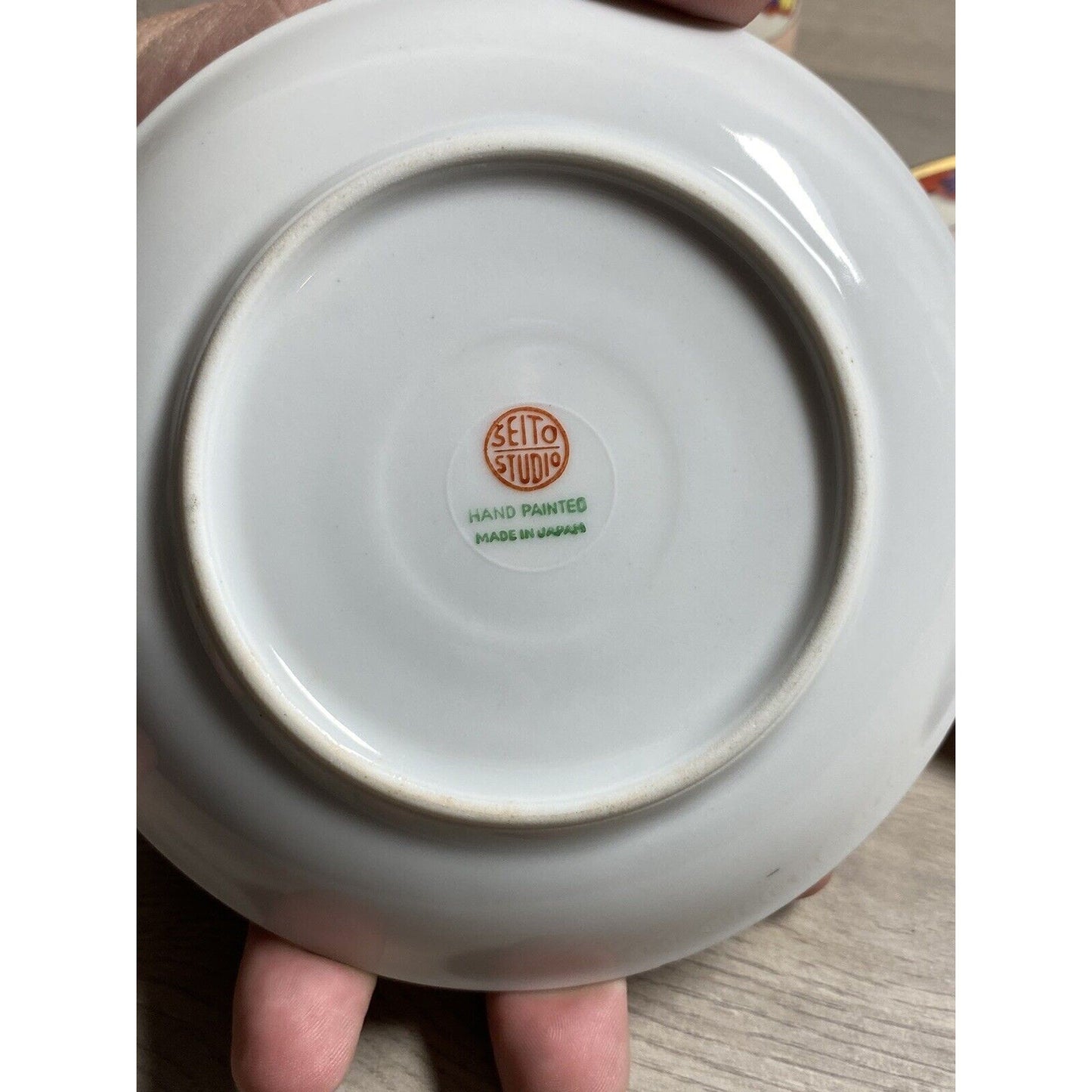 3pc Seito Studios Teacup Saucer & Plate Set HTF