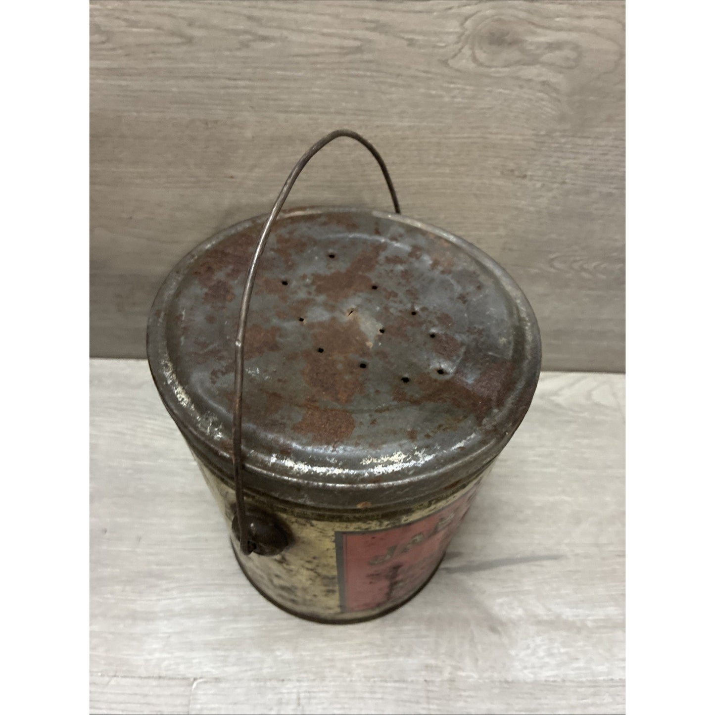 James Henry Packing Co Diamond H Brand Seattle, WA 4 Pound Lard Tin Vintage