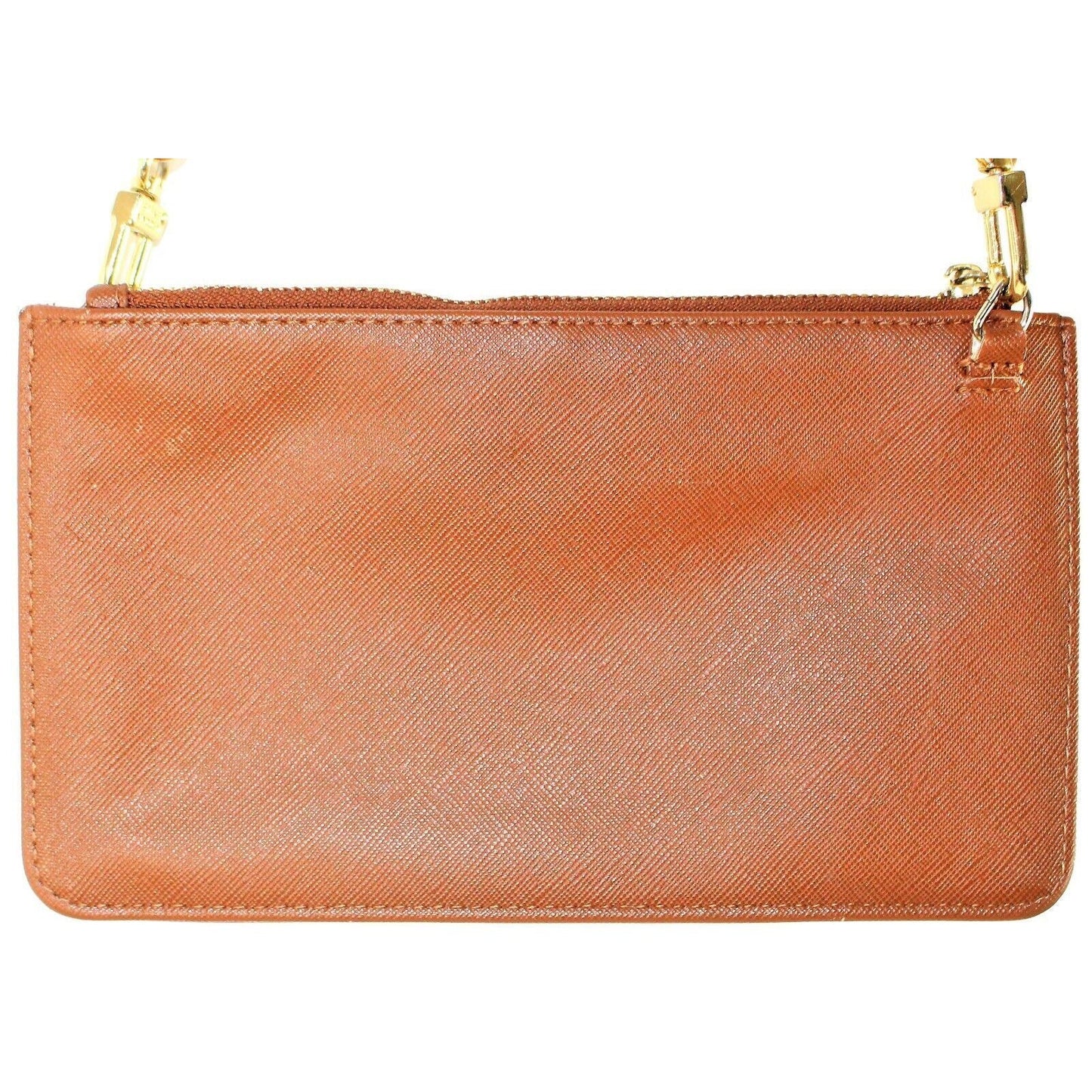 Steve Madden Faux Leather Crossbody Purse Wallet Caramel