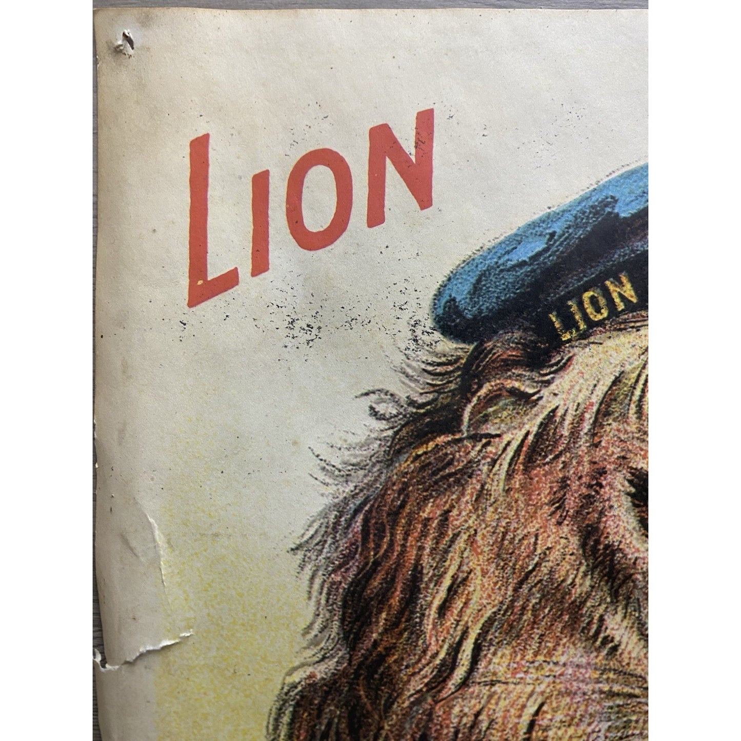 VINTAGE PORTAL PUBLICATIONS LION COFFEE ADVERTISING POSTER