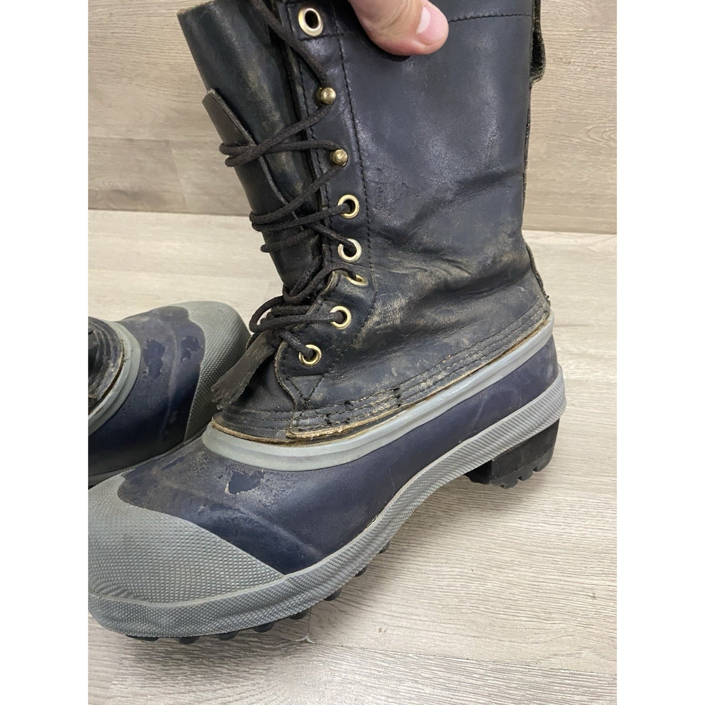 White’s Snow Cat Pac Boots Insulated Leather Rubber Mens 9 Arctic Expedition