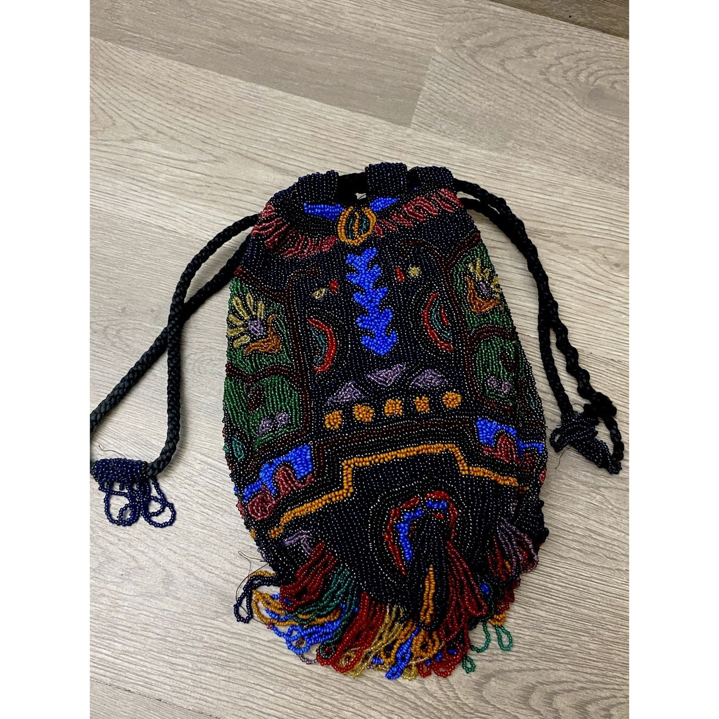Flapper Style Micro Beaded Ornate Purse