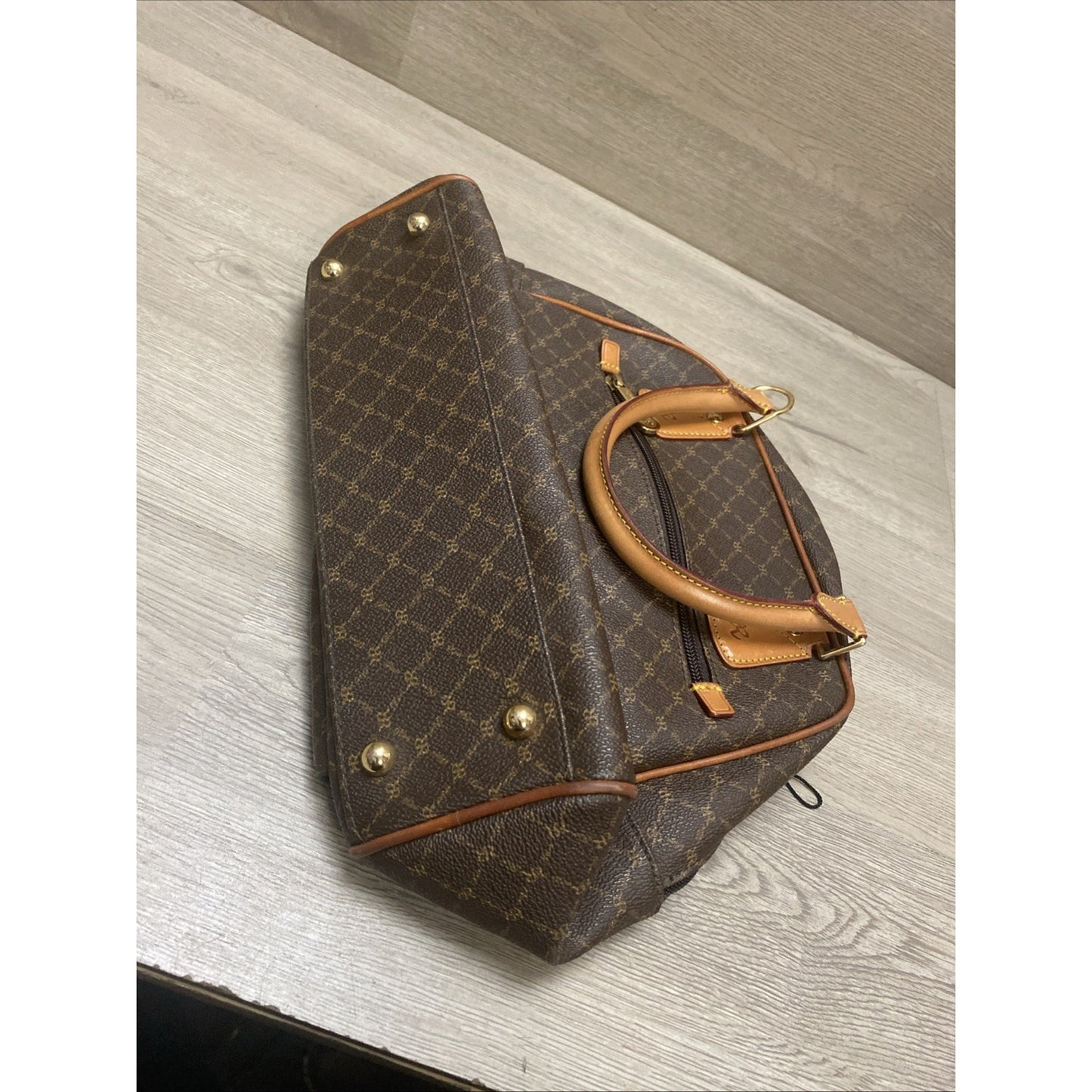 Rioni Signature Brown Collection Satchel / Doctor Bag Style Purse