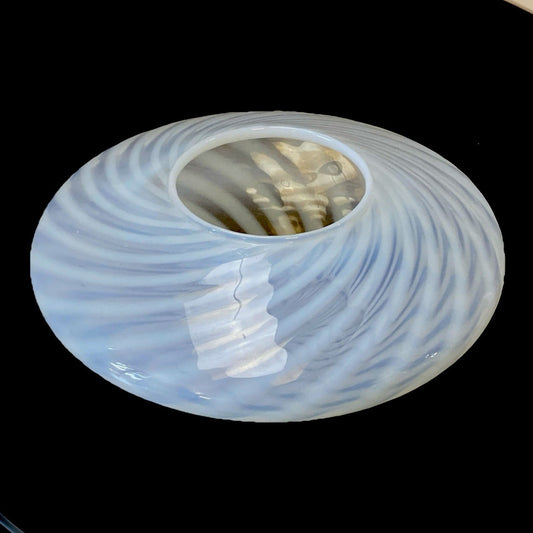 Vintage Fenton Spiral Optic Rose Bowl Vase