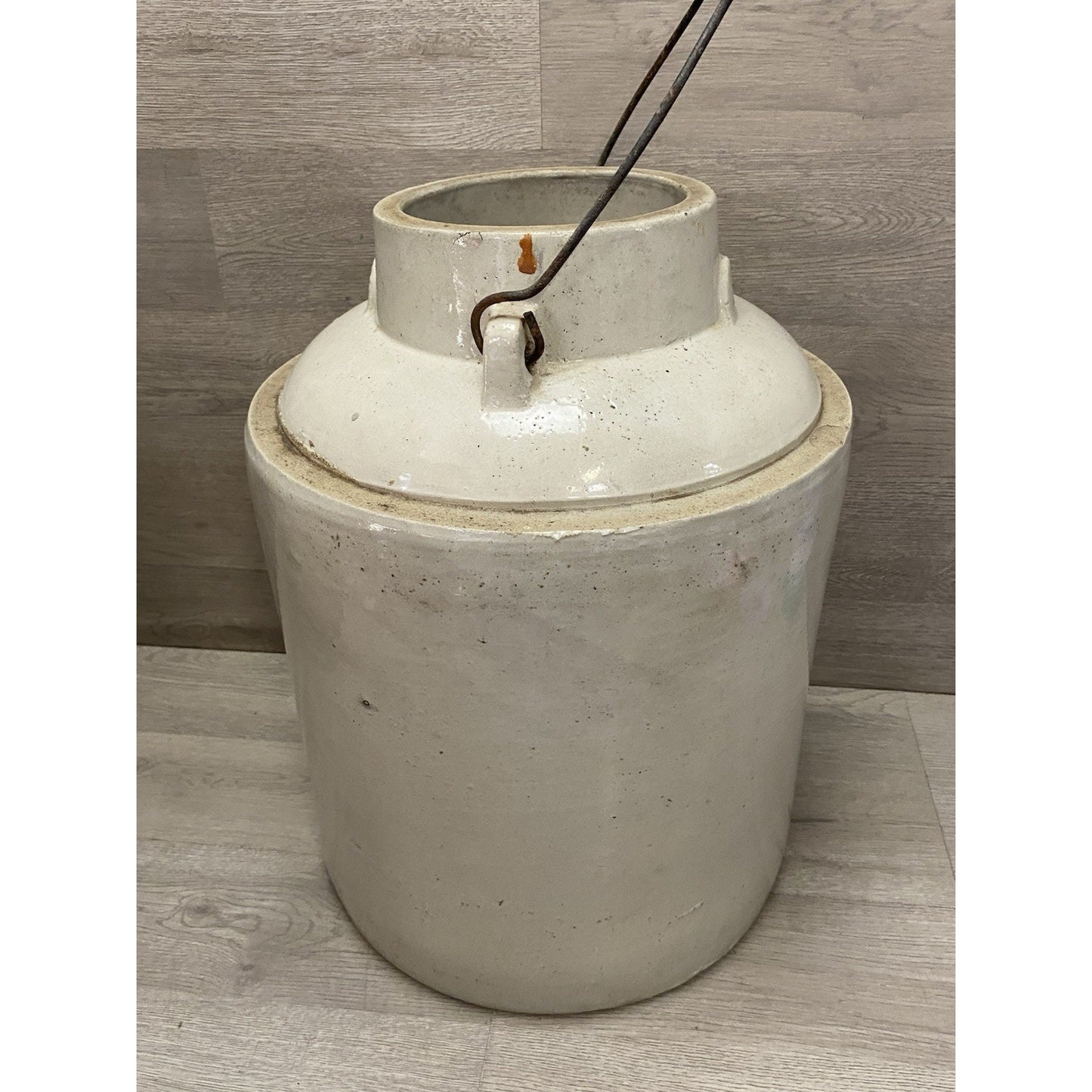 RED WING 5 GAL BALL BAIL LOCK JAR PICKLE CROCK SCARCE JUG PRIMITIVE