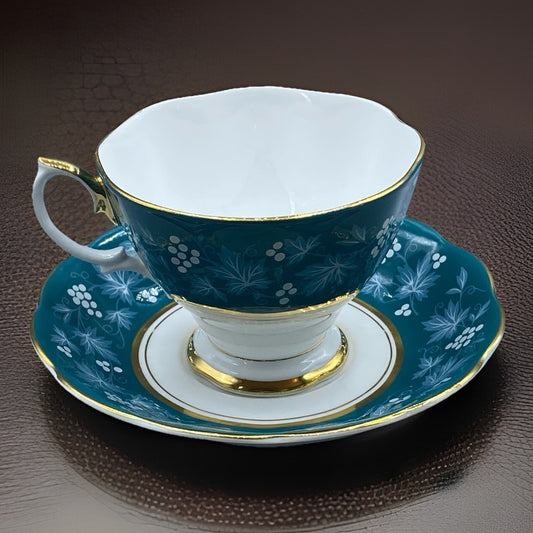 VINTAGE ROYAL ALBERT Chateau Series "Nancy" Teacup & Saucer Set