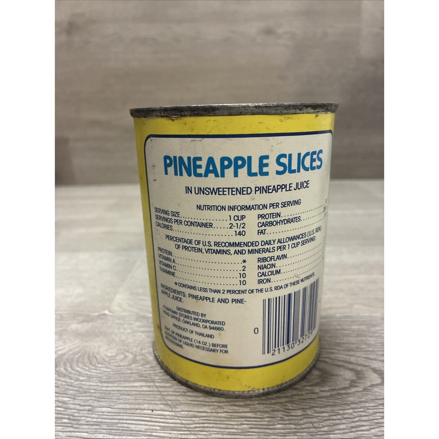 Scotch Buy Pineapple Slices Can Grocery Advertising Can Movie Decor!