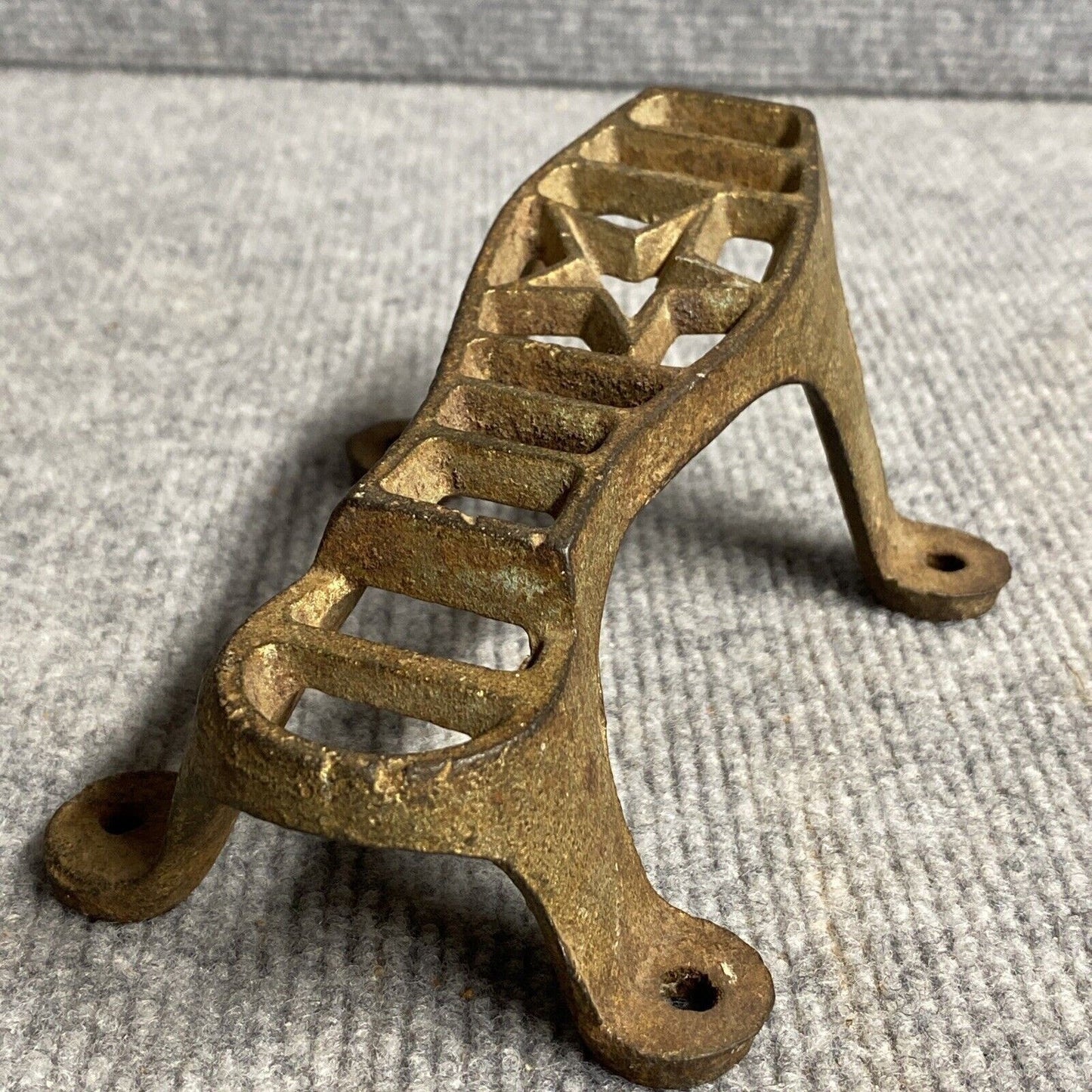 Antique Texas Star Boot Scrapper Shoe Shine Mount