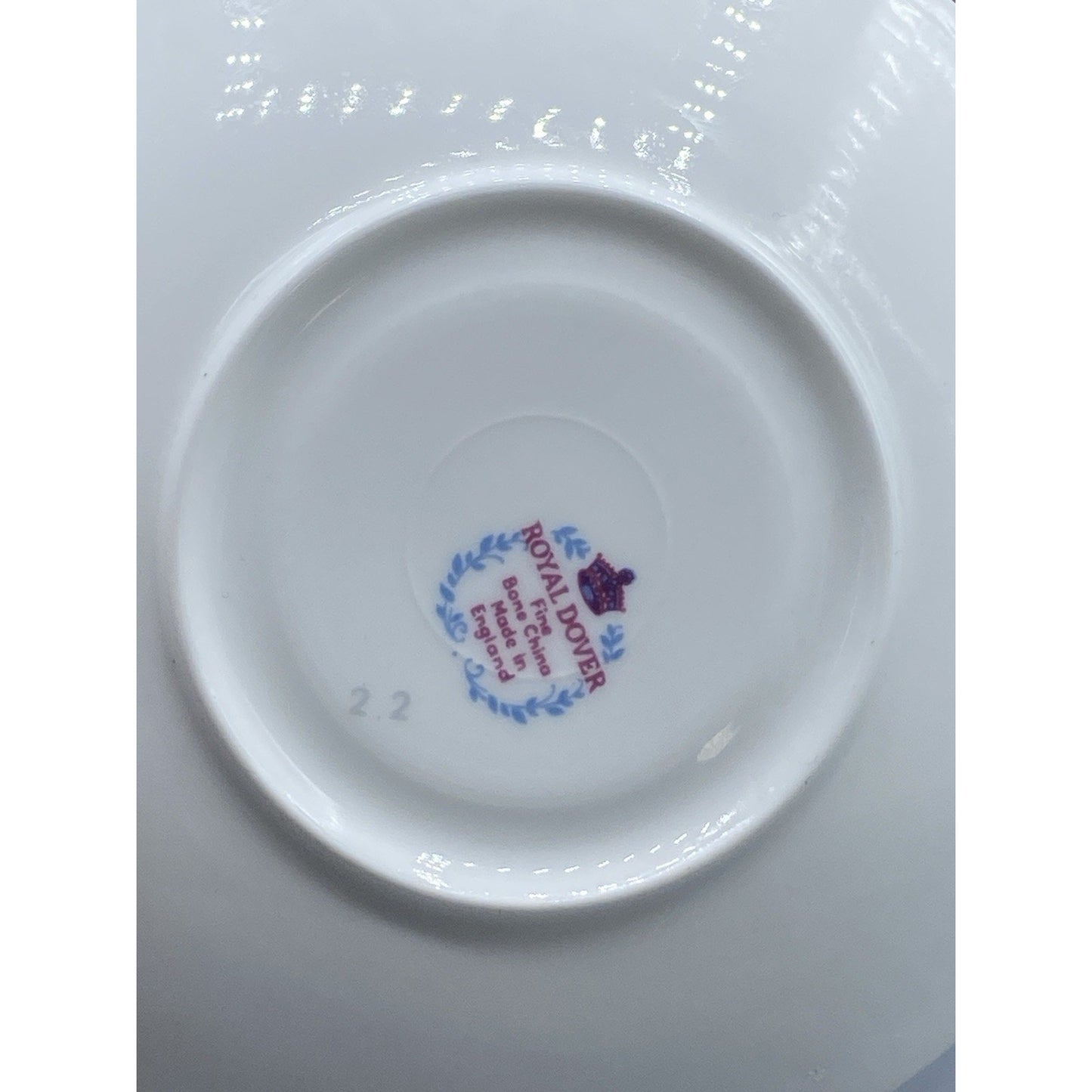 Royal Dover Teacup and Saucer, Floral Teacup