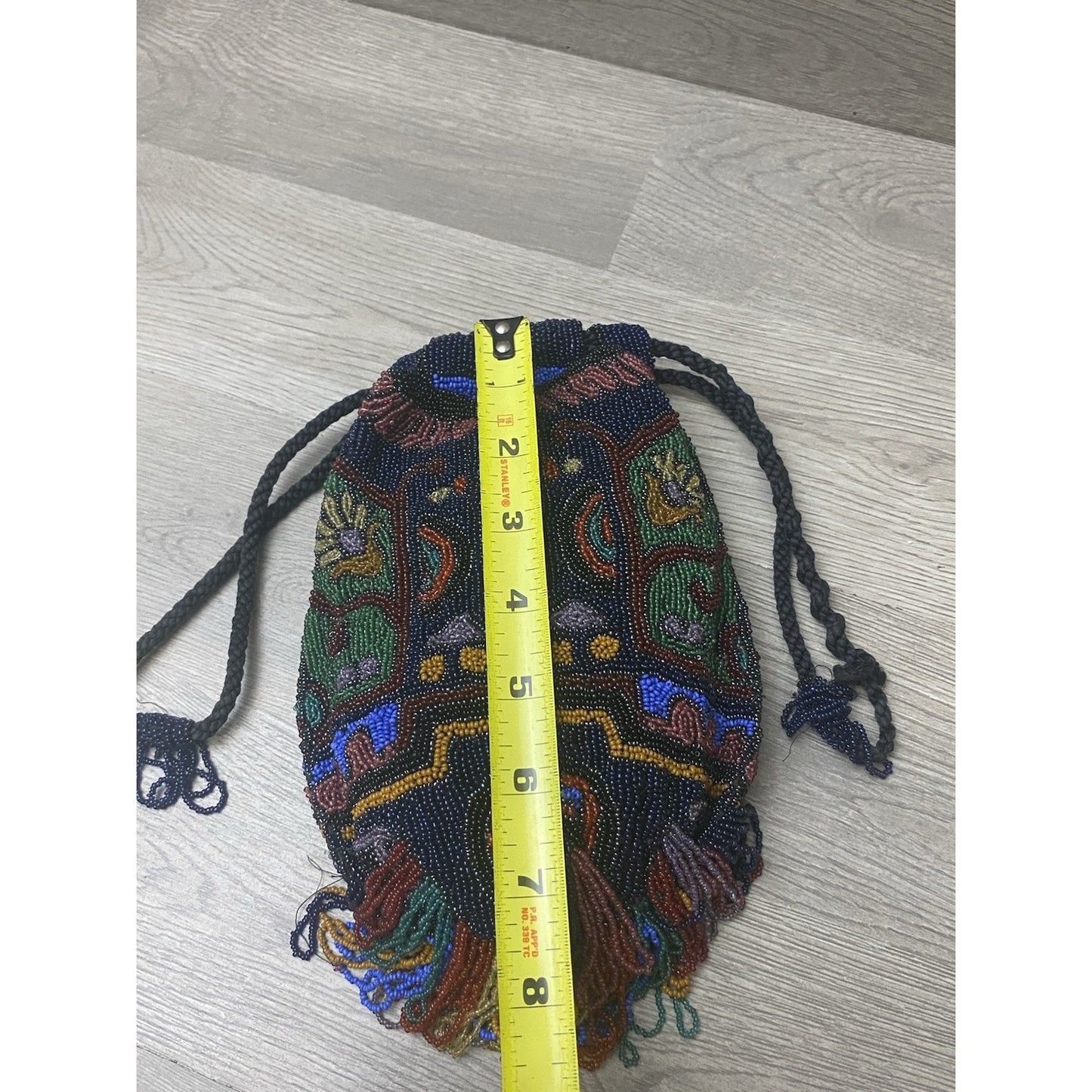 Flapper Style Micro Beaded Ornate Purse
