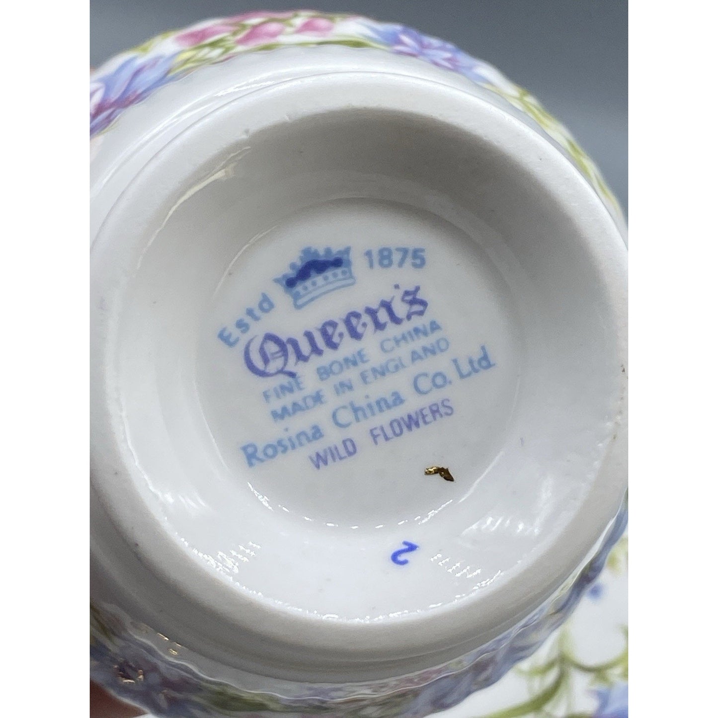 Rosinas Queens Wild Flowers Teacup & Saucer Set
