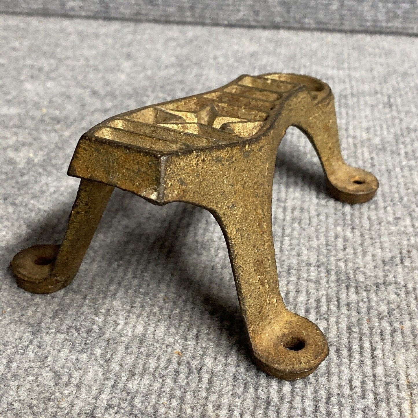 Antique Texas Star Boot Scrapper Shoe Shine Mount