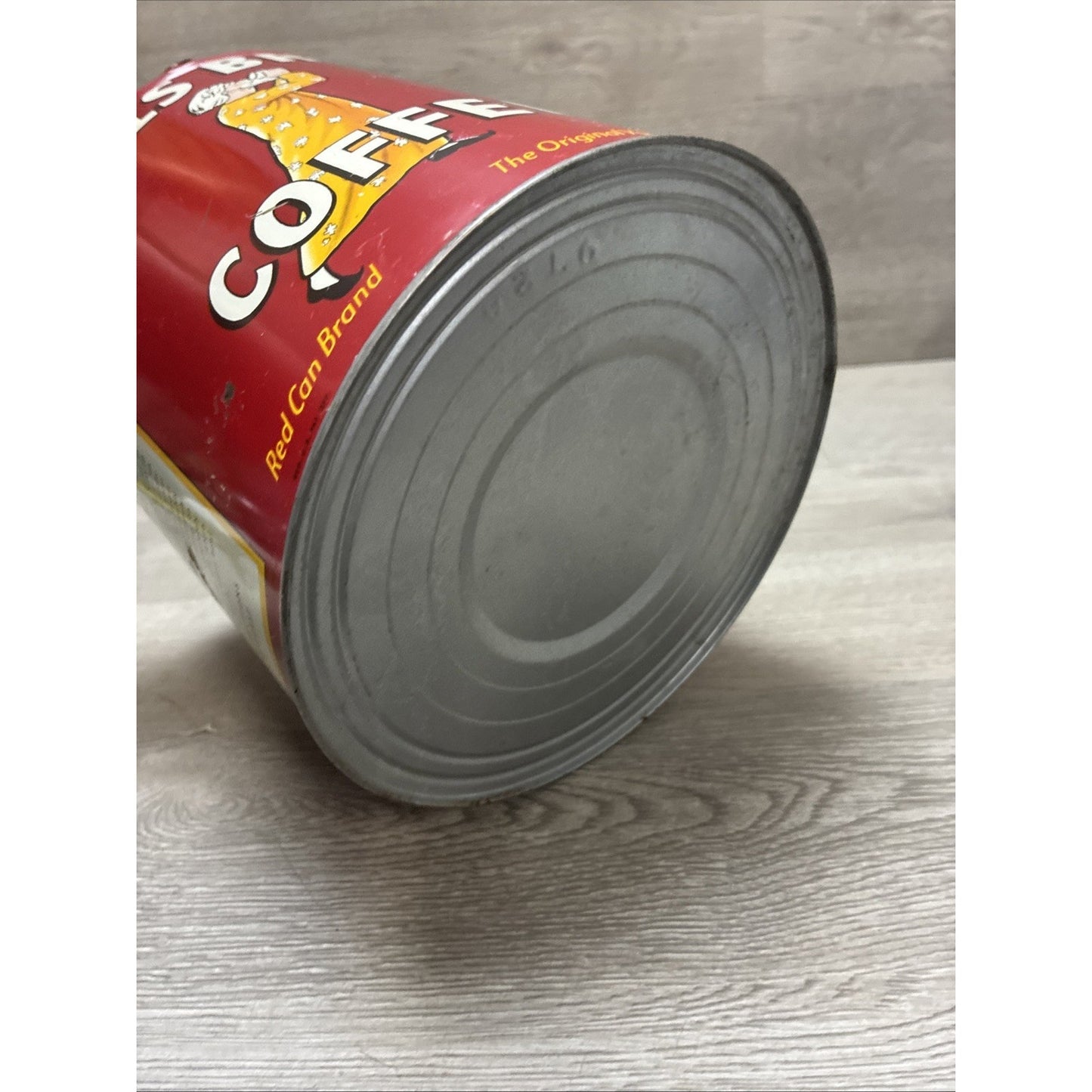 Hills Bros 4lb Coffee Tin Advertising Kitchen Farmhouse Decor