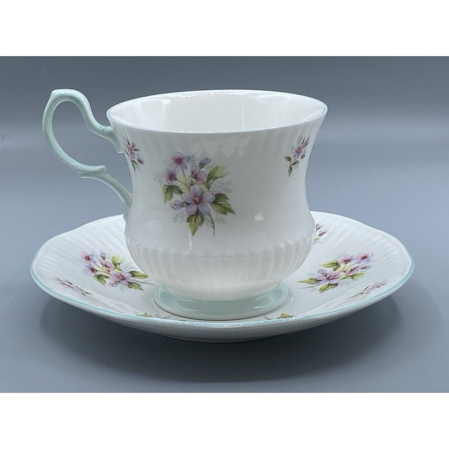 Royal Dover Teacup and Saucer, Floral Teacup