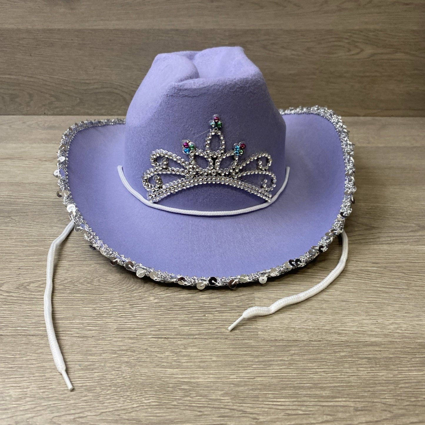New Girls Purple Princess Fancy Sequence Cowgirl Hat Replicas by Parris