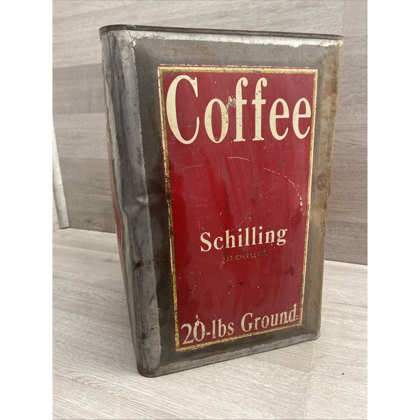 Vintage Schilling Coffee Co. 20-Lbs Can, Baltimore, MD • San Francisco Calif