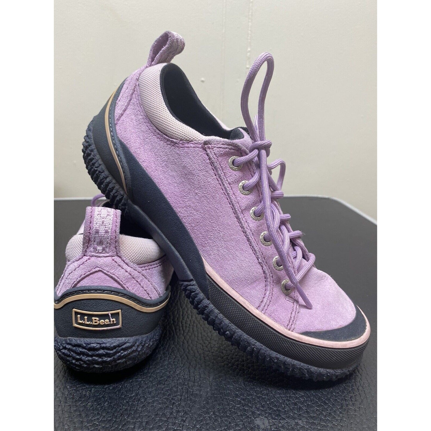 L.L. Bean Lavender Suede Hiking Walking Outdoor Waterproof Boots Women's Sz 5
