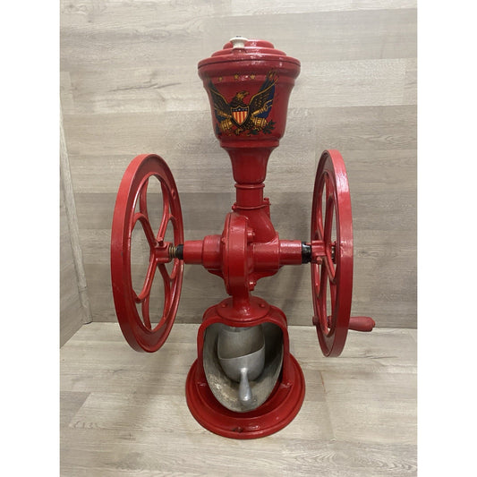ANTIQUE FAIRBANKS MORSE & CO COFFEE GRINDER 1887 LARGE 27" TALL CAST IRON #7