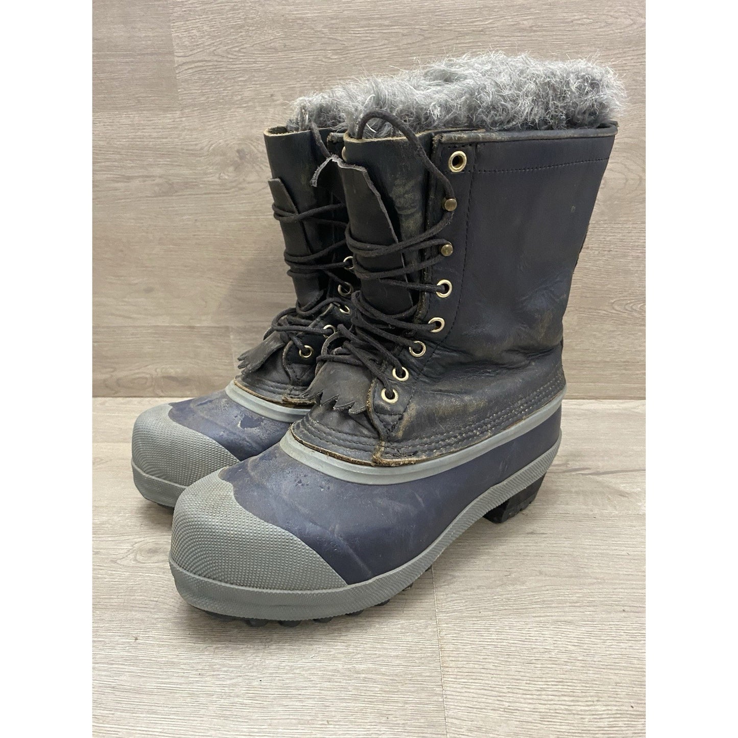 White’s Snow Cat Pac Boots Insulated Leather Rubber Mens 9 Arctic Expedition