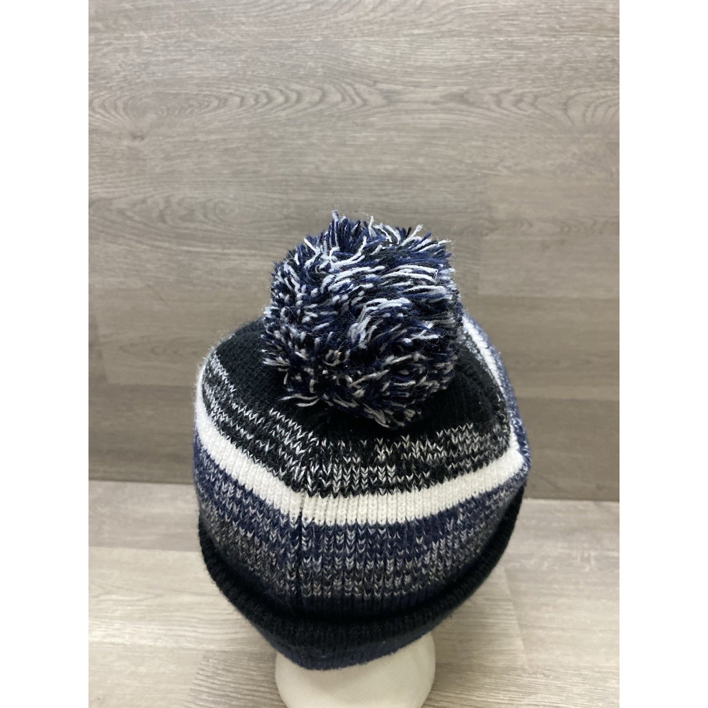 Seattle Seahawks Winter Beanie Blue White Pom Men's Embroidered Logo NFL