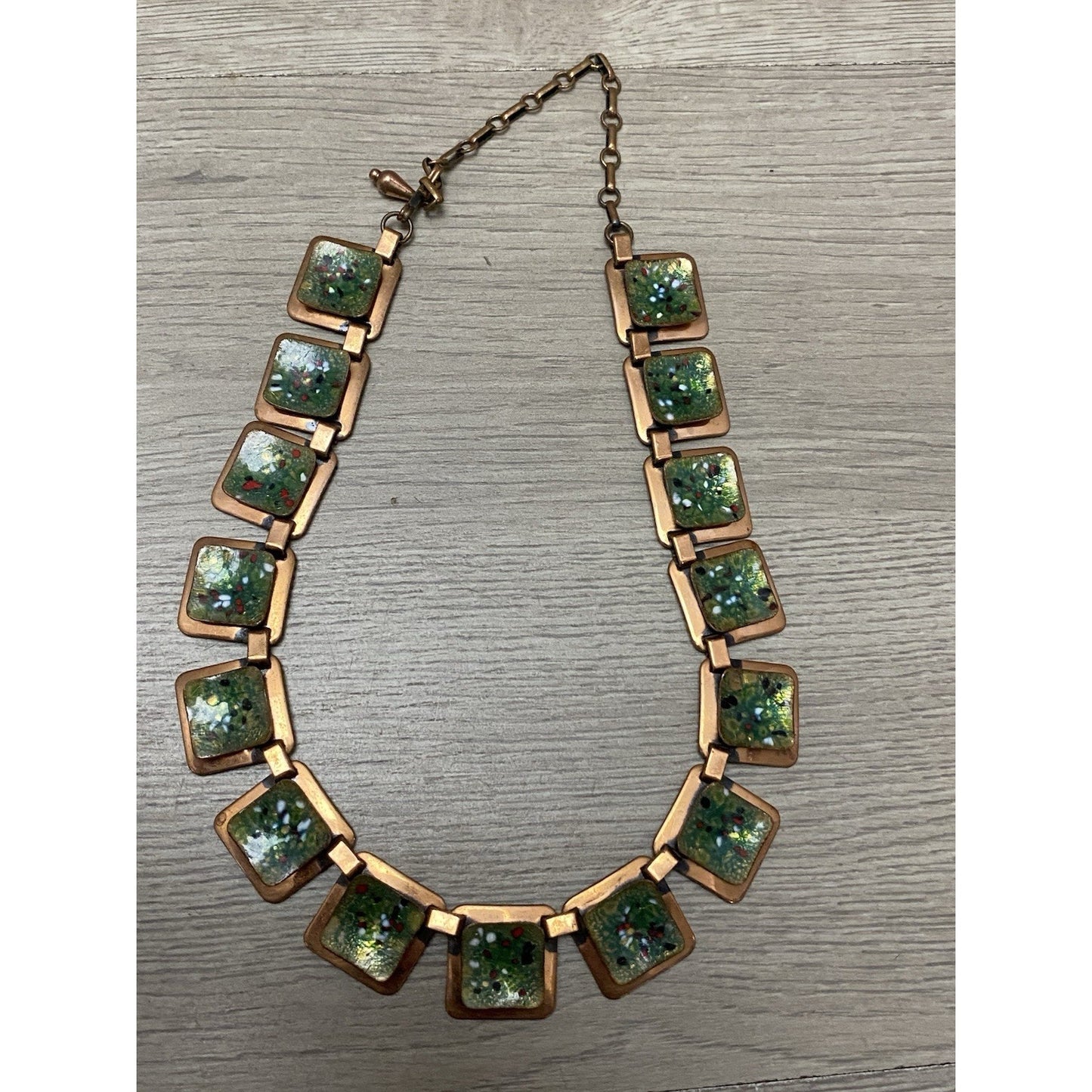 RENOIR MATISSE Enamel Splatter Choker Necklace & Earrings Set