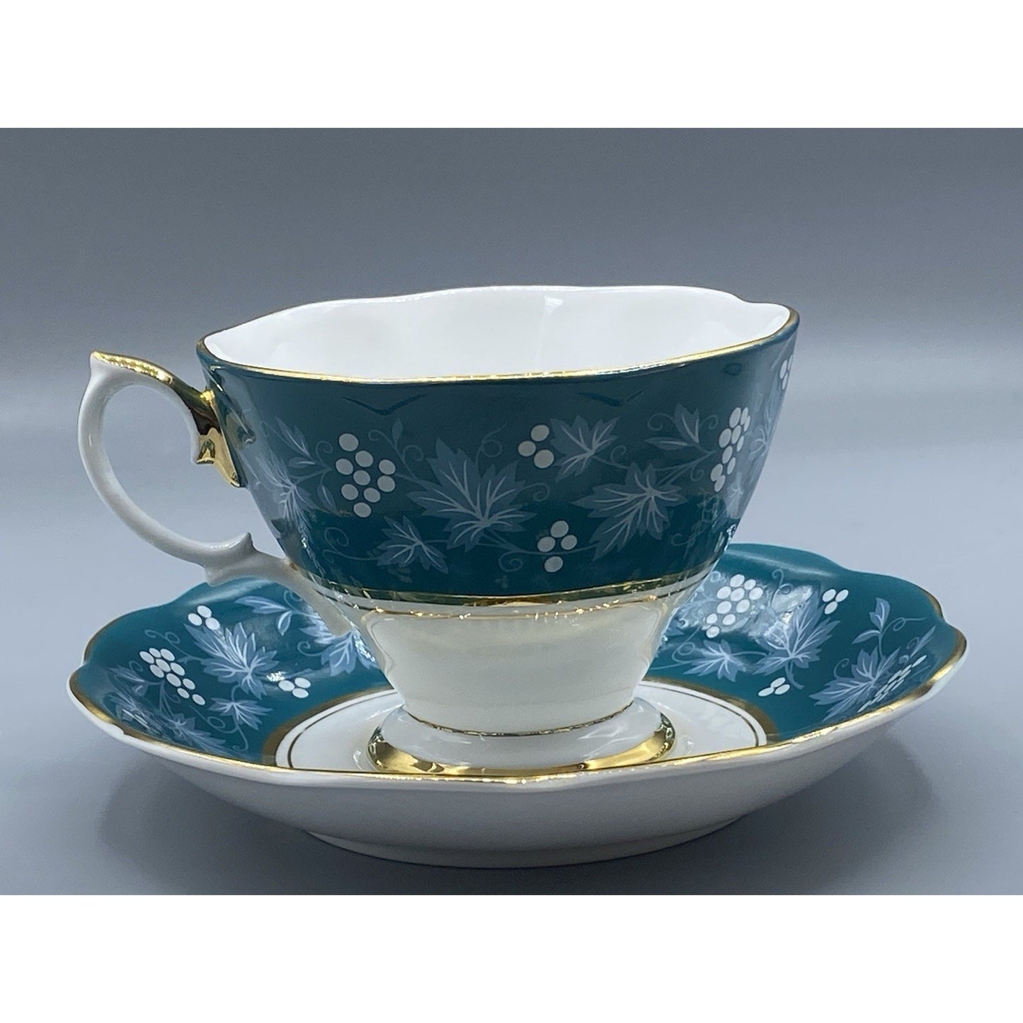 VINTAGE ROYAL ALBERT Chateau Series "Nancy" Teacup & Saucer Set