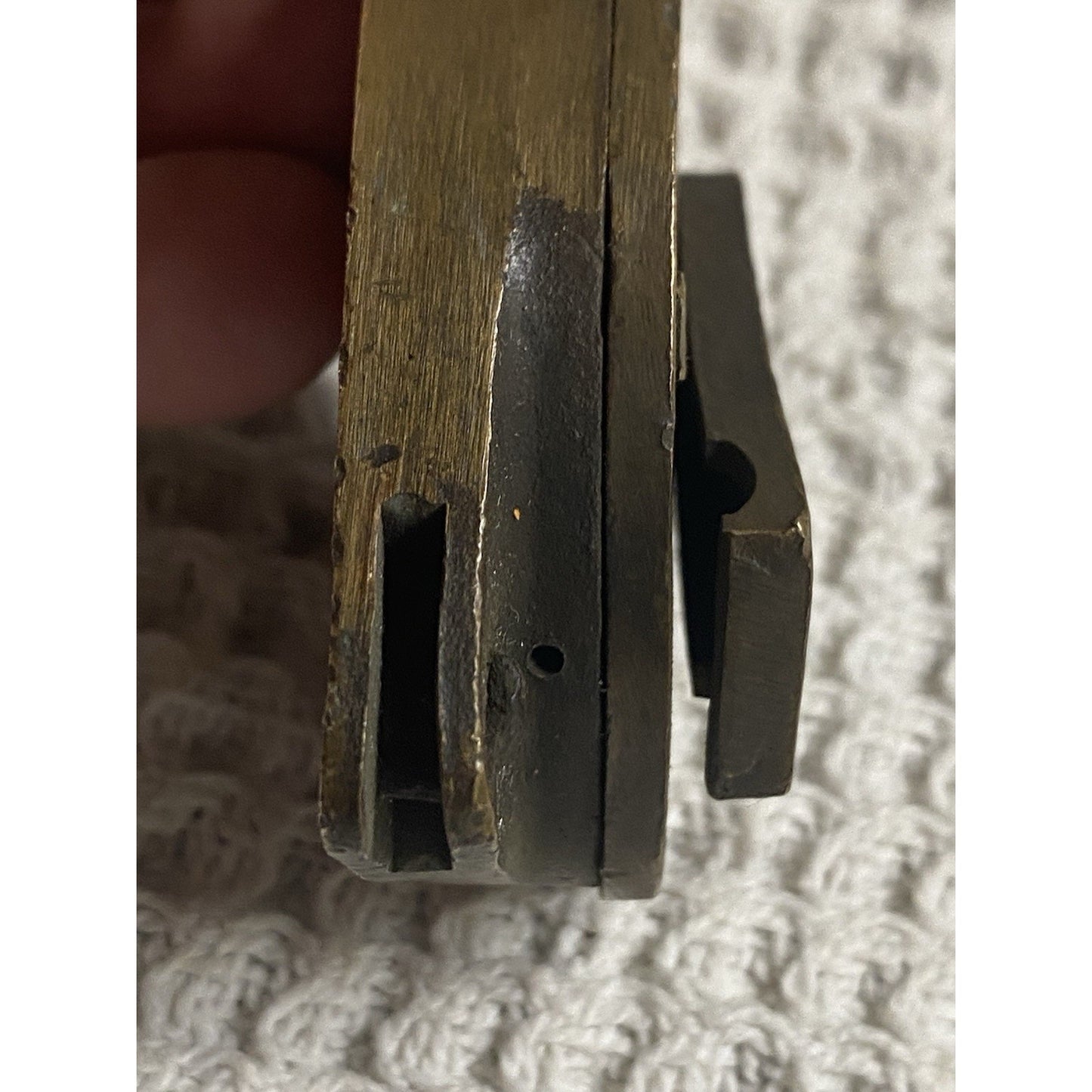Antique Solid Brass Eagle Lock Co. Railroad Padlock no/key Heart Shaped