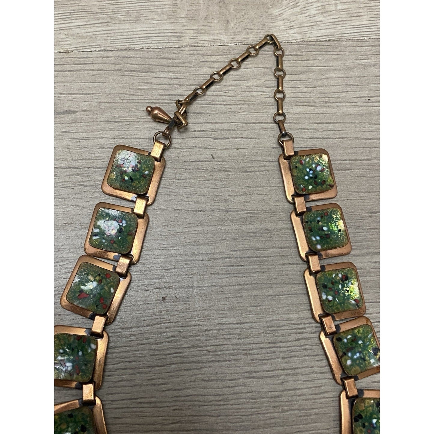 RENOIR MATISSE Enamel Splatter Choker Necklace & Earrings Set