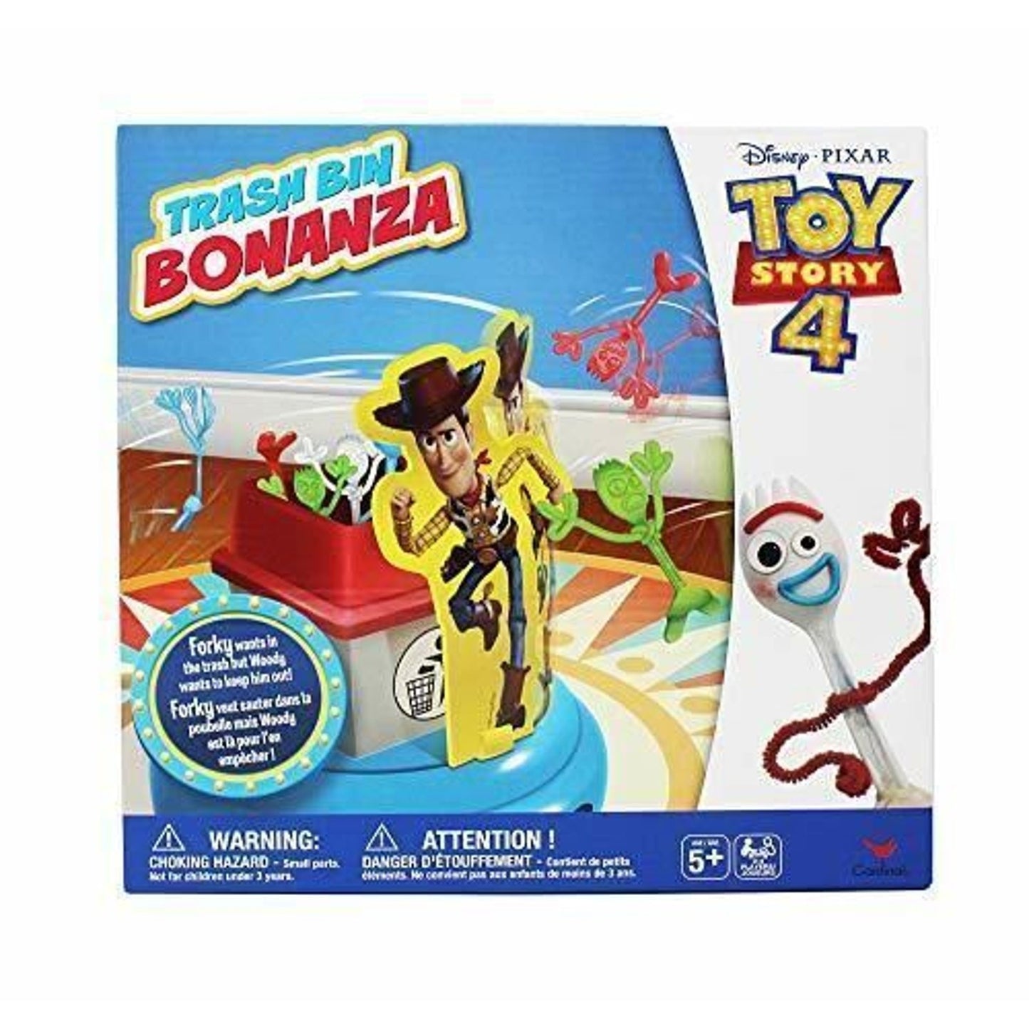 Disney Pixar Toy Story 4 Trash Bin Bonanza Game With Woody And Forky New Sealed